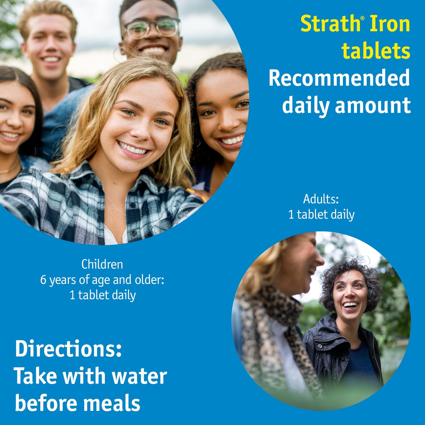 Bio-Strath Strath with Koji Mushroom & Iron Fermented Herbal Yeast Postbiotic 30 Tablets