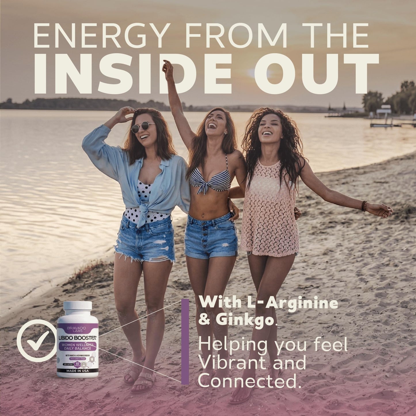 Bravado Labs Female Libido Booster for Women – Advanced Women’s Intimacy & Confidence Support – 60 Capsules