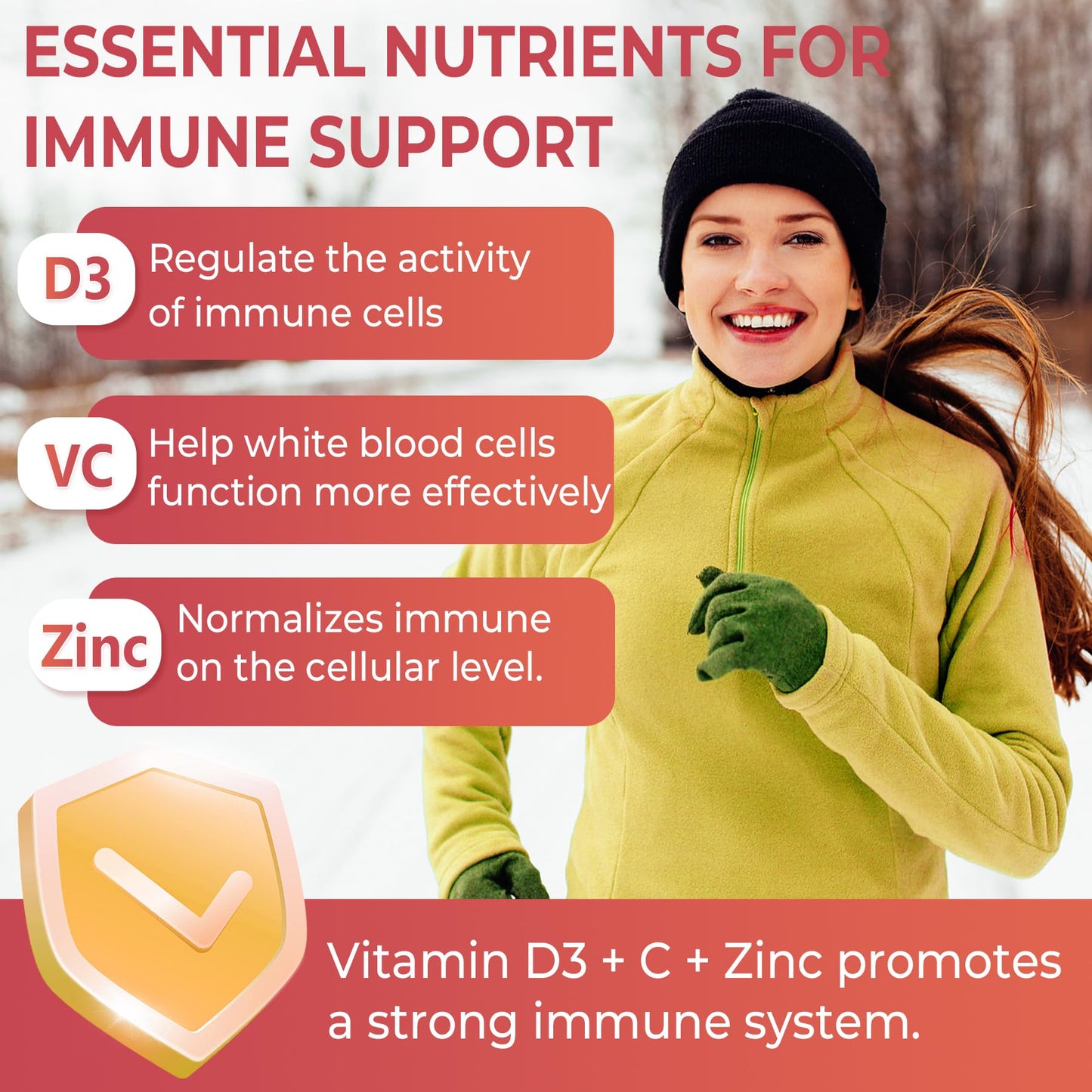 EnvyCure Vitamin D3 + K2 + A Gummies, 120 Count