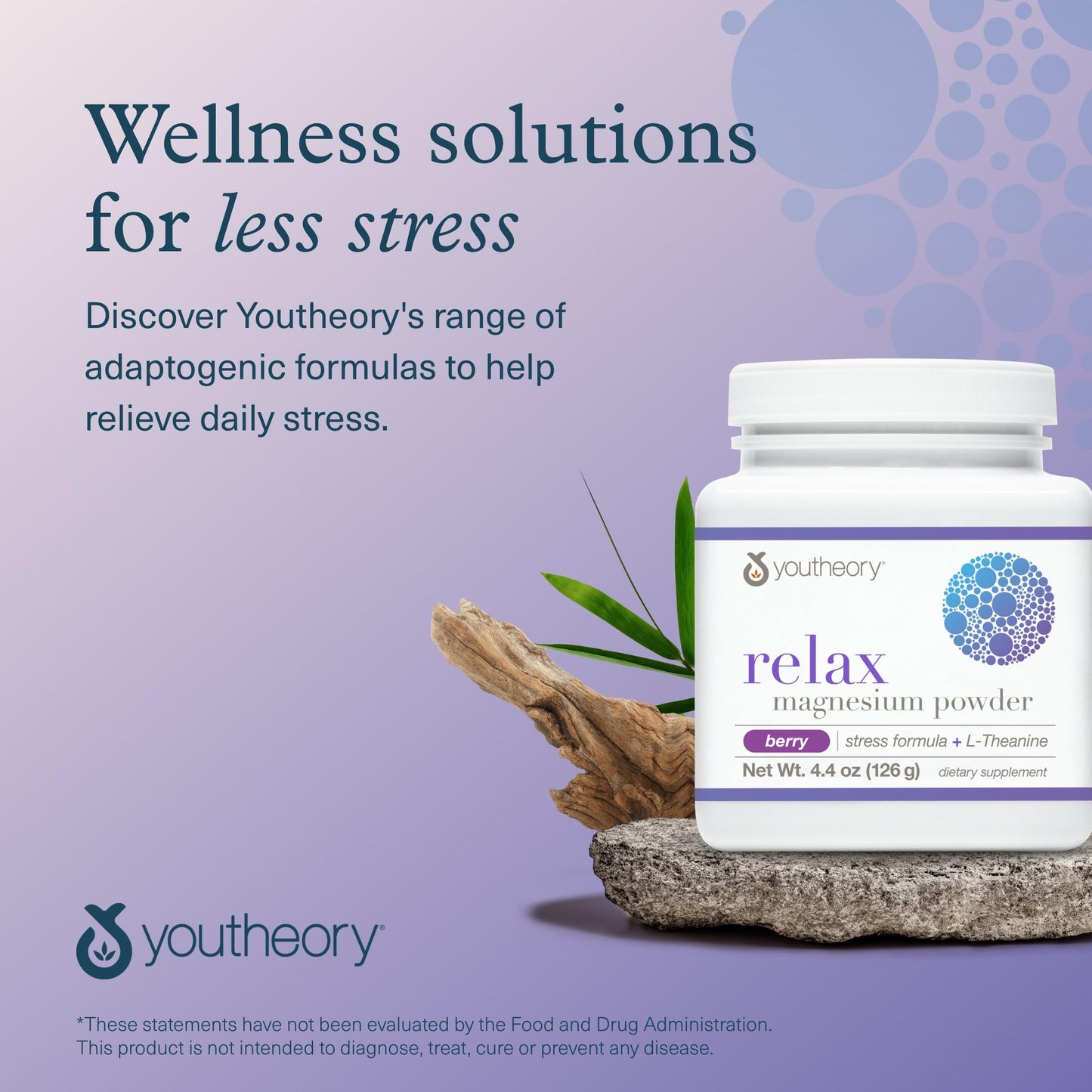 Youtheory Relax Magnesium Powder 4.4oz