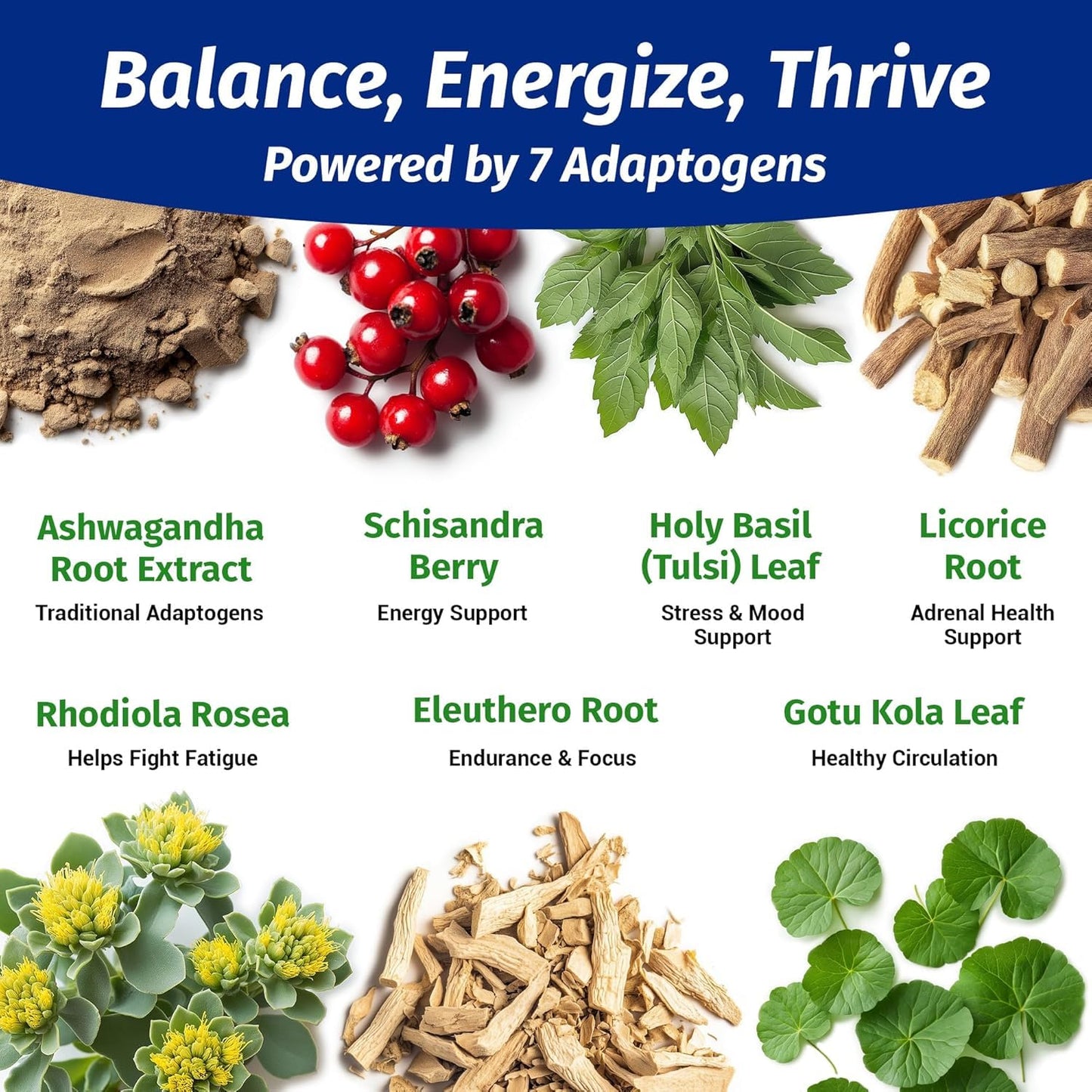 1 Body Ashwagandha Complex Supplement, Focus and Energy Support, 120 Capsules