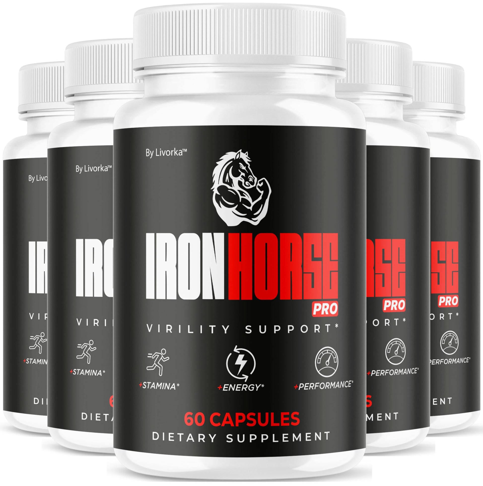 LIVORKA Iron Horse Pro Supplement Capsule 300 Capsules