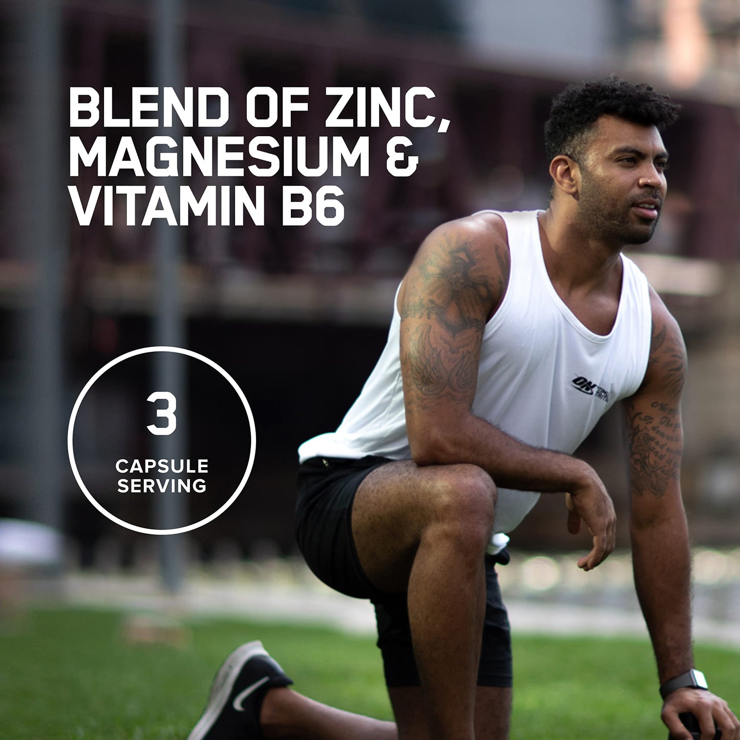 Optimum Nutrition Muscle Recovery and Endurance Supplement for Men and Women, Zinc and Magnesium Supplement 180 Capsules