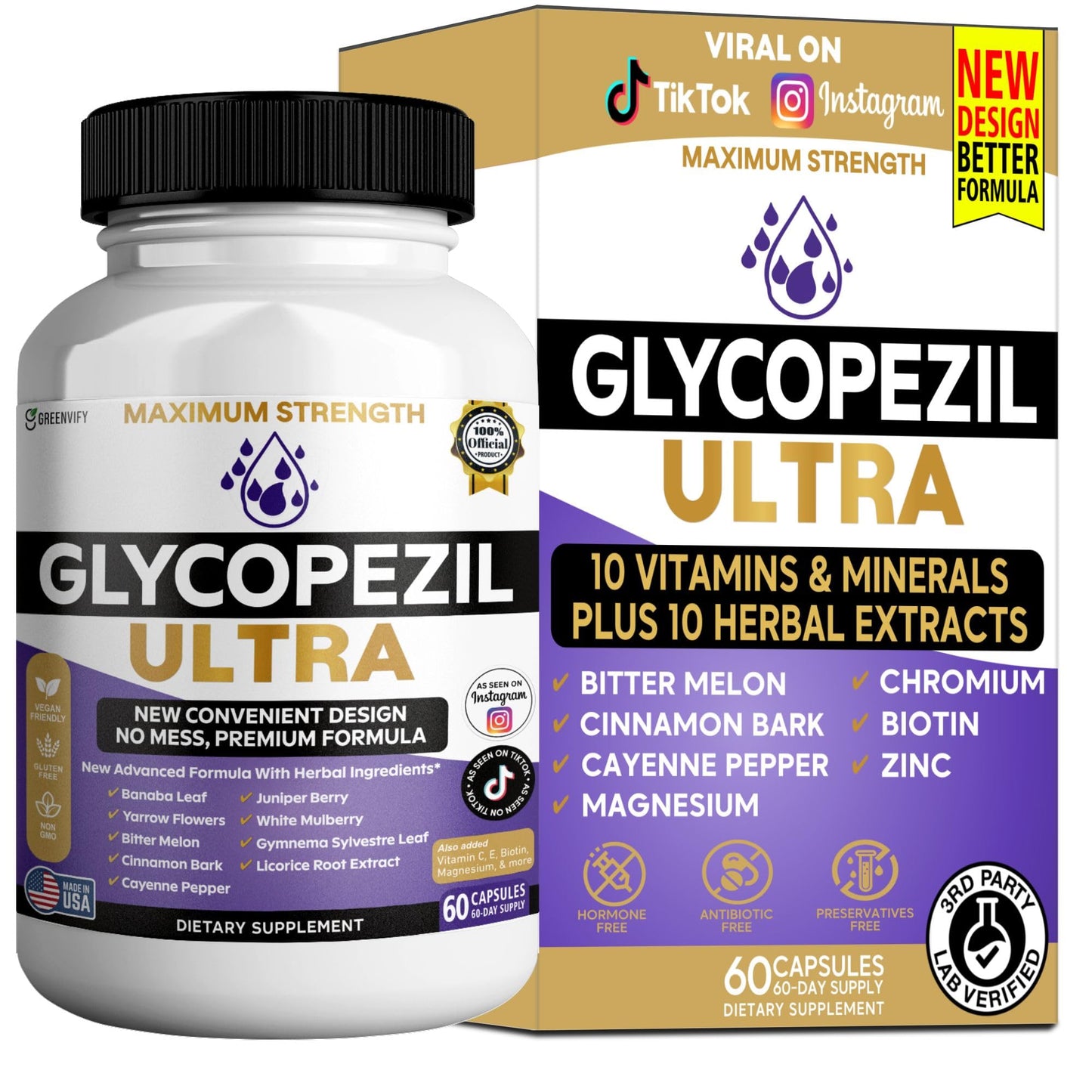 GREENVIFY Glycopezil Ultra 60 Capsules