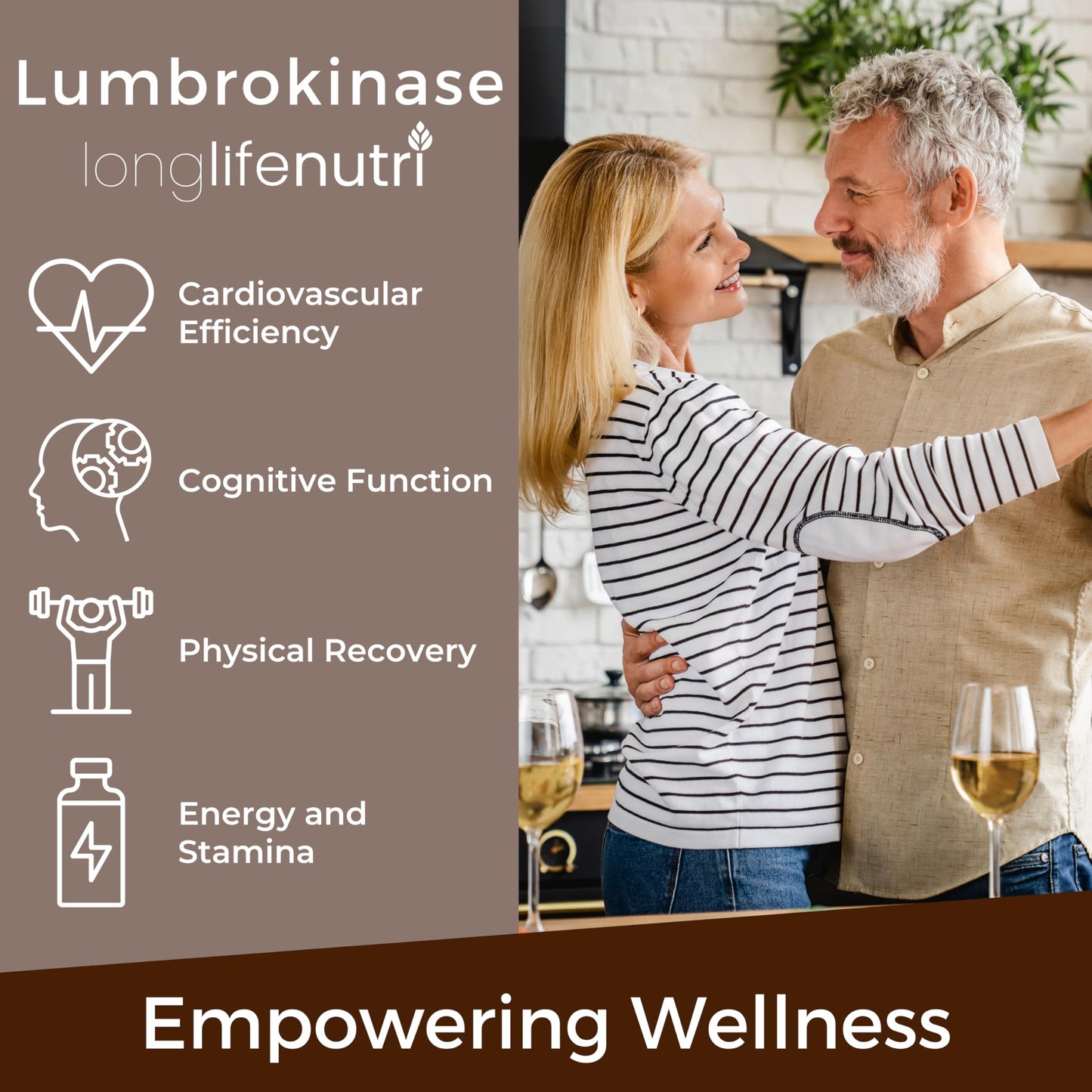 LongLifeNutri Lumbrokinase Supplement 100mg 120 Capsules