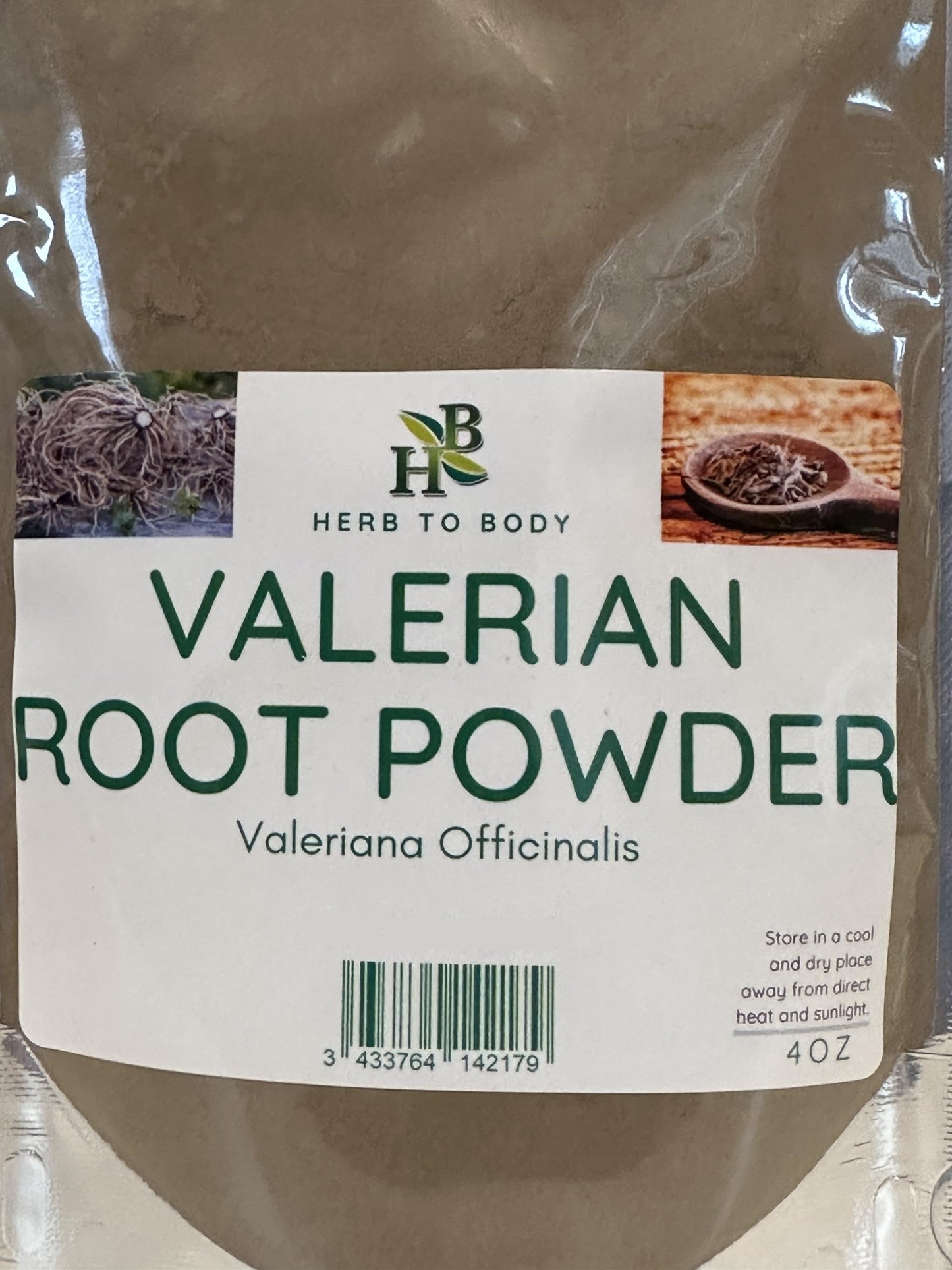 Herb To Body Valerian Root Powder, 4 oz