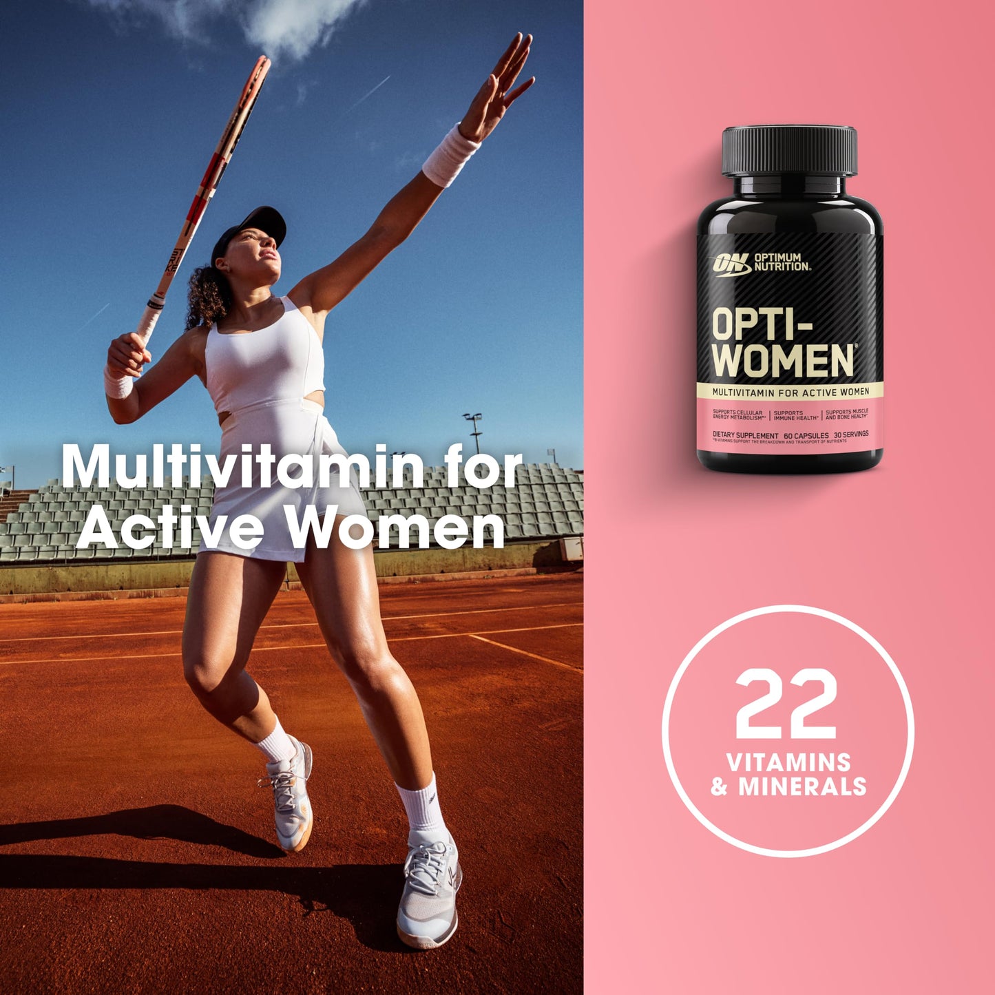 Optimum Nutrition Opti-Women Daily Multivitamin for Women Capsule 60 Count