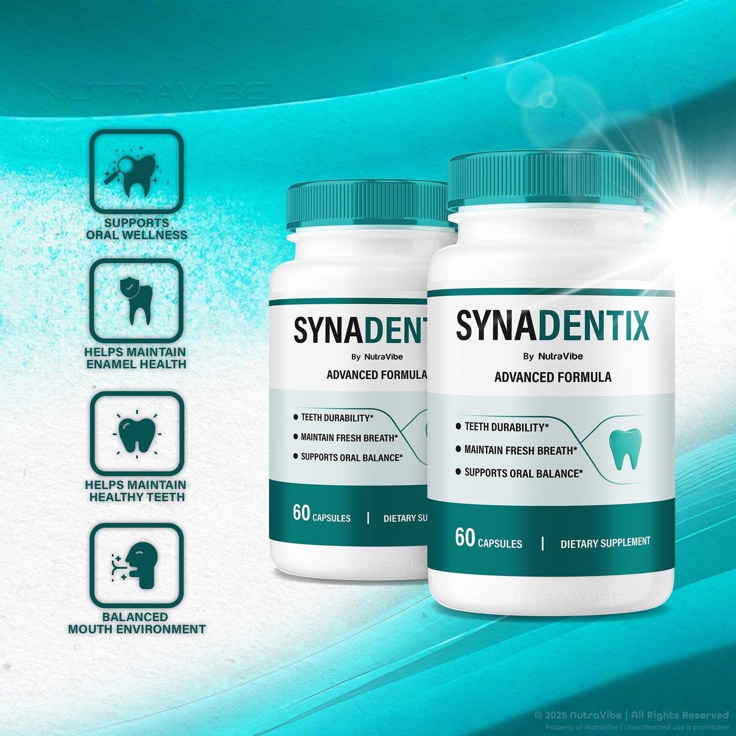 NutraVibe SynaDentix Capsules 180 Capsules