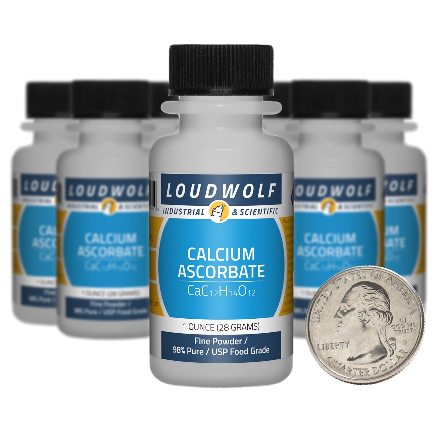 Loudwolf Calcium Ascorbate Powder, 10 Bottles