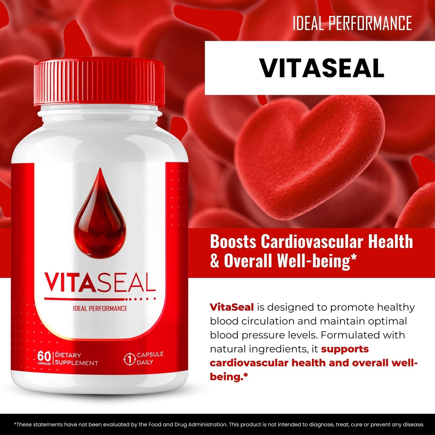 IDEAL PERFORMANCE Vitaseal Blood Formula Capsules 300 Capsules