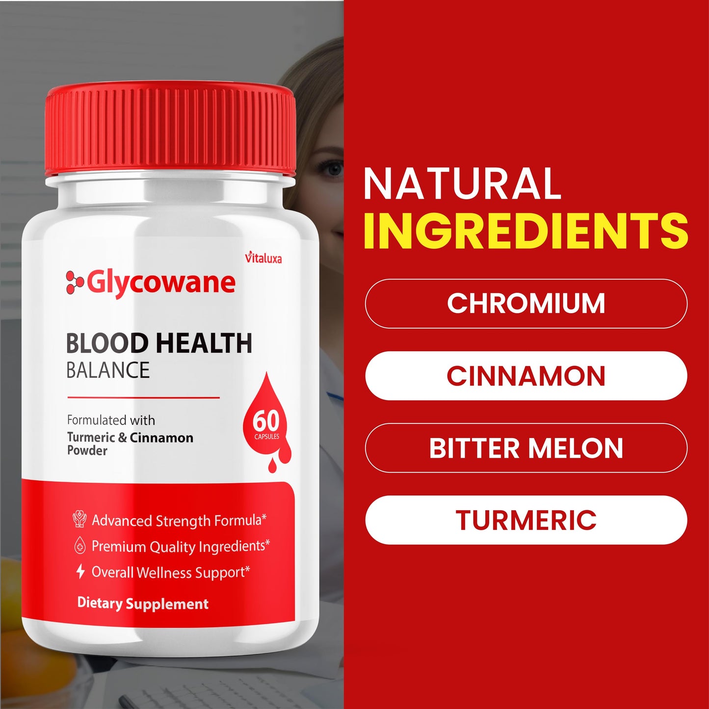Vitaluxa Glycowan Capsules, 180 Capsules
