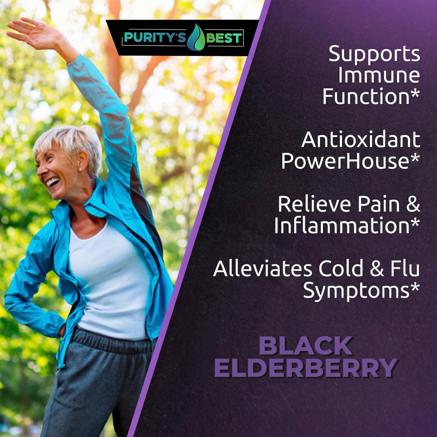 Purity`s Best Black Elderberry Extract Complex 150 Capsules