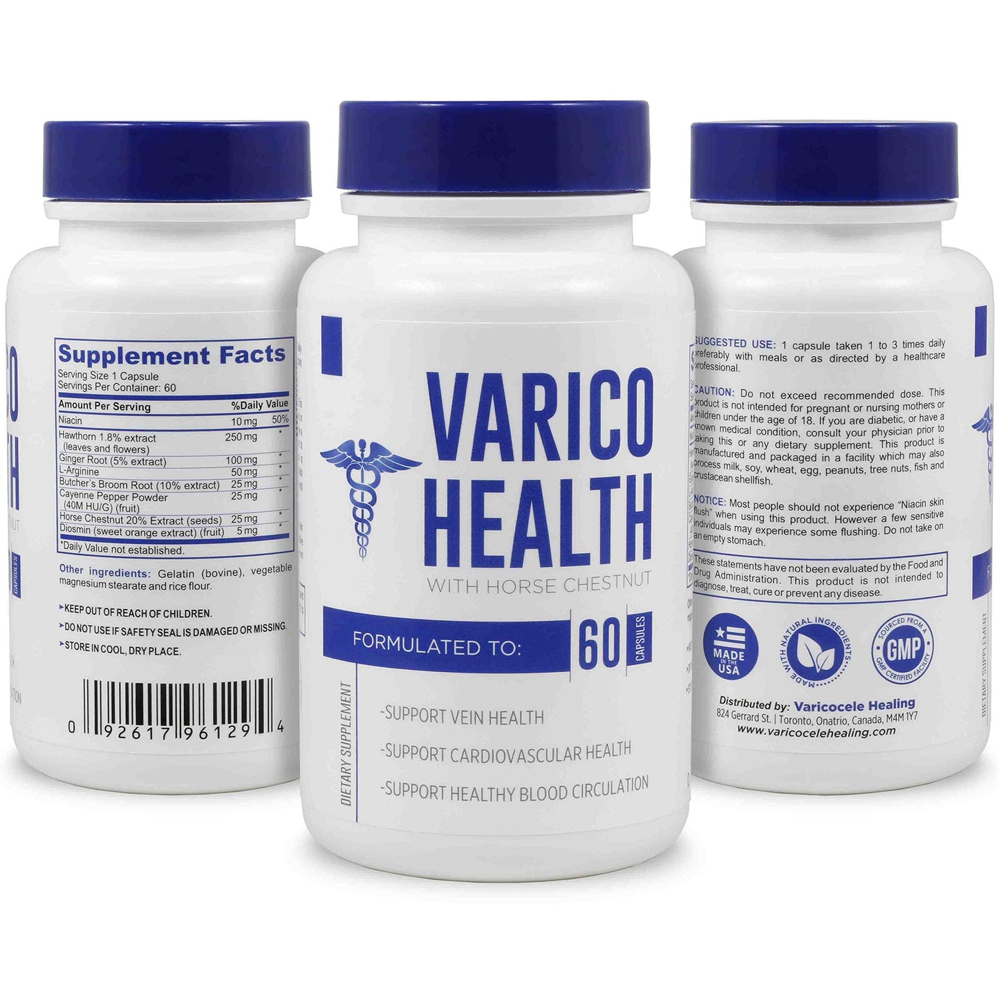 Varicocele Healing Ltd. Varaco Health Kit Tablets 180