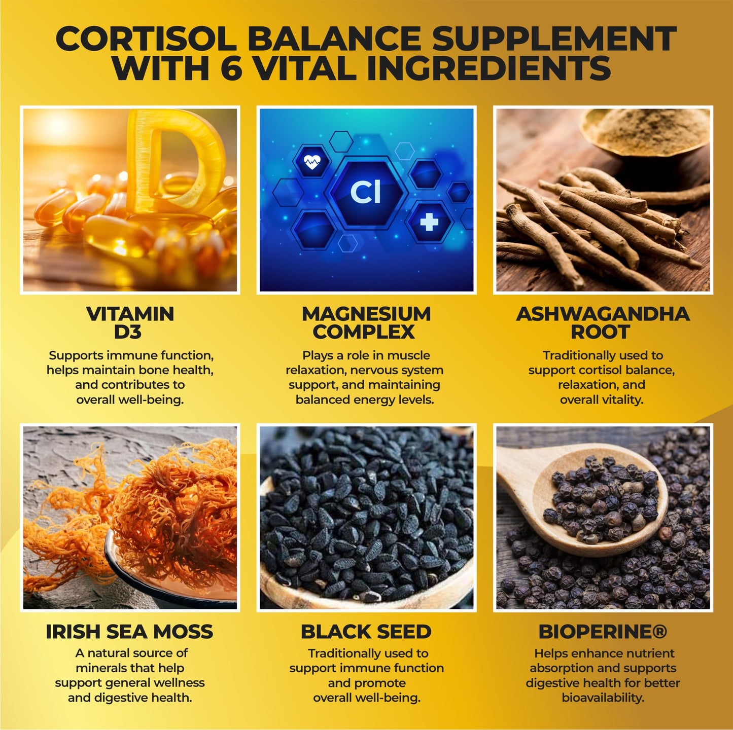 HerbaMe Stress Support Supplement for Calm Mood & Balanced Energy, 90 Capsules