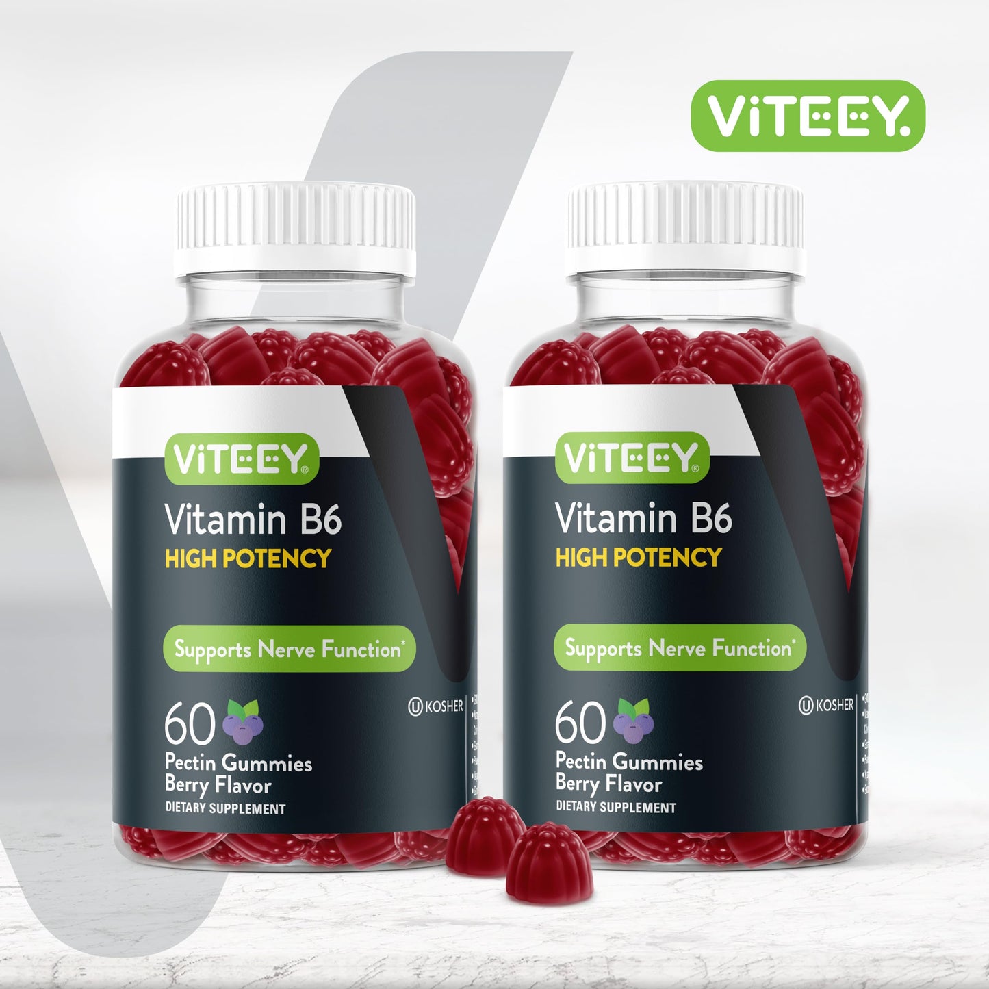 Viteey Vitamin B6 Gummies 120-count