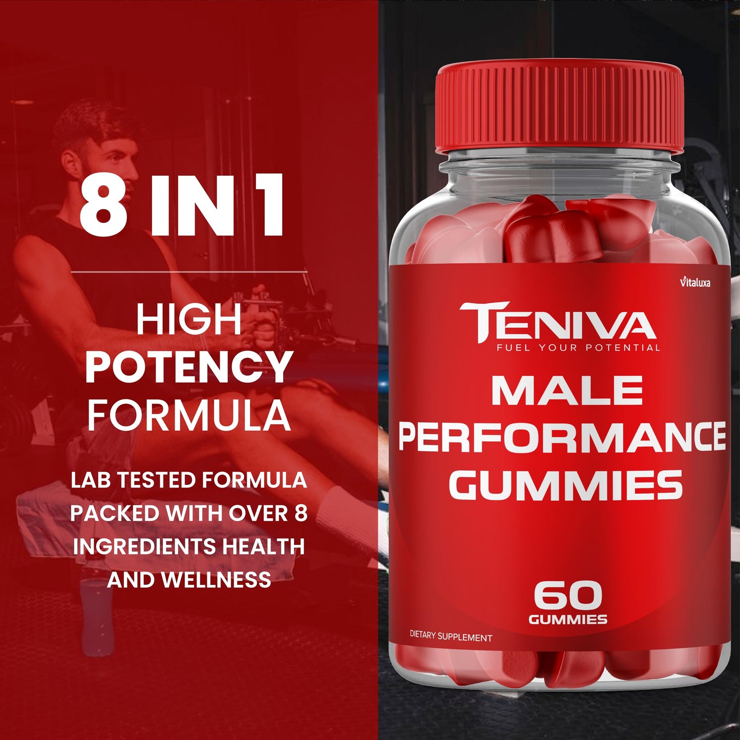 Vitaluxa Teniva Gummies 180 Count