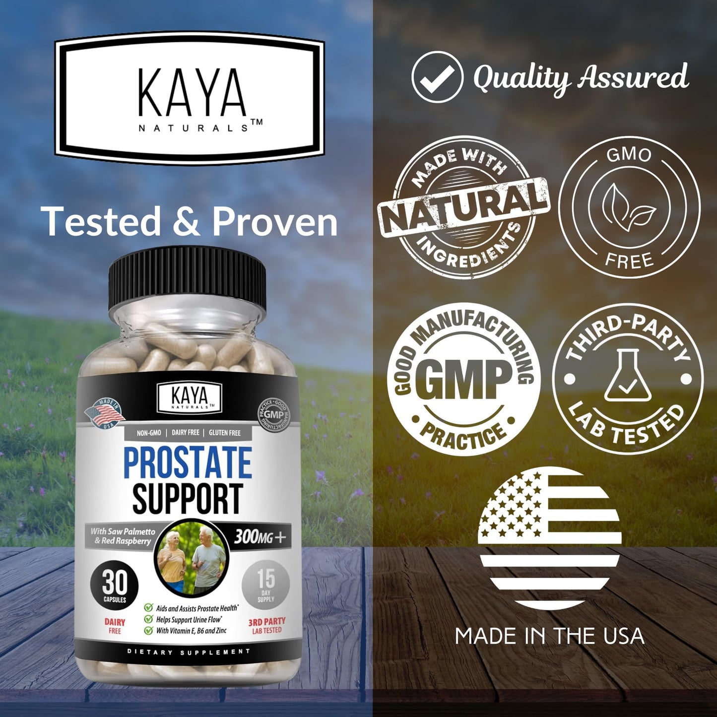 Kaya Naturals Prostate Support Capsules 30 Count