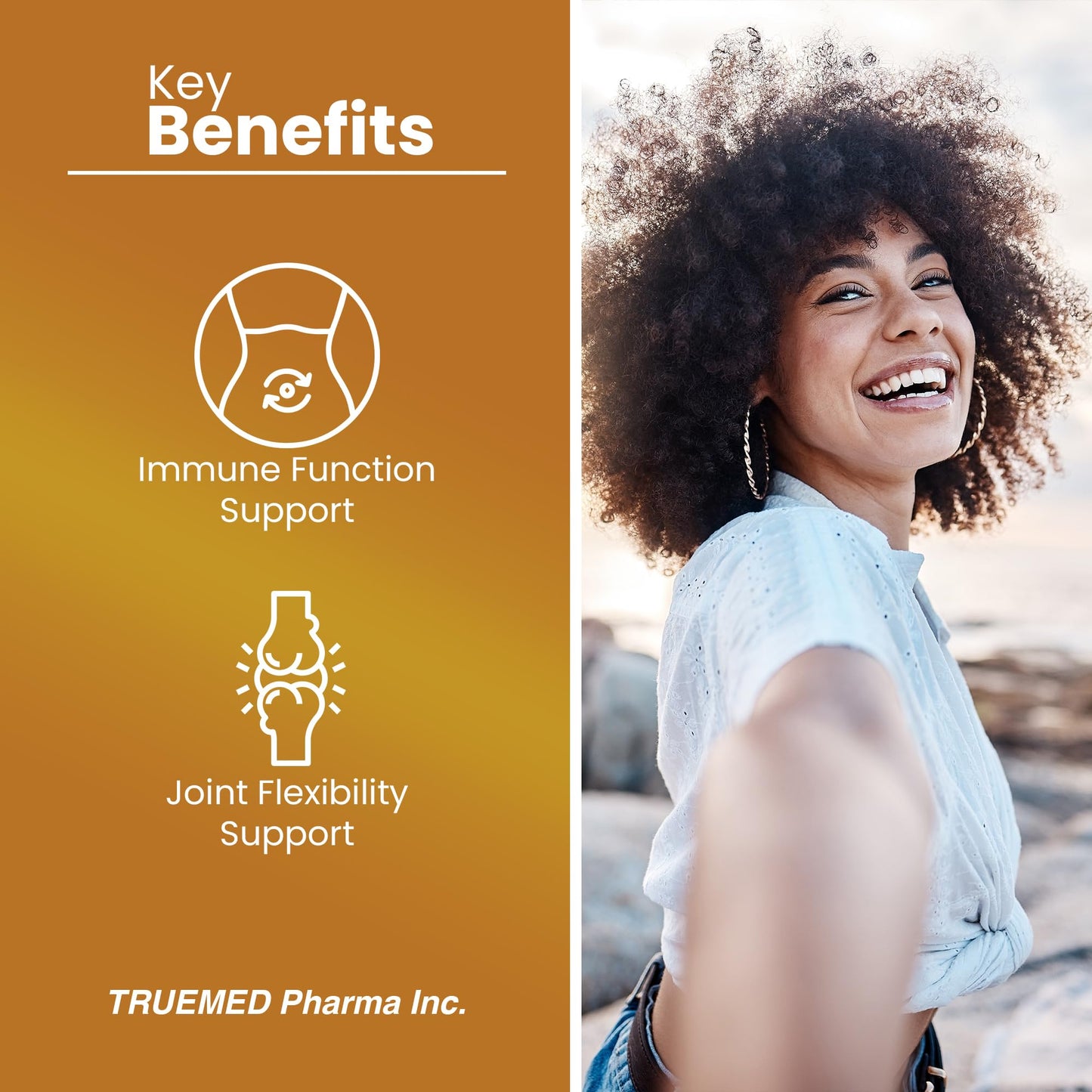 TRUEMED Turmeric Curcumin with BioPerine 1500mg, 60 Capsules