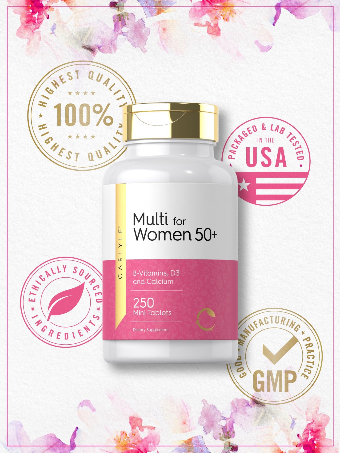 Carlyle Multivitamin for Women 50 and Over 250 Tablets