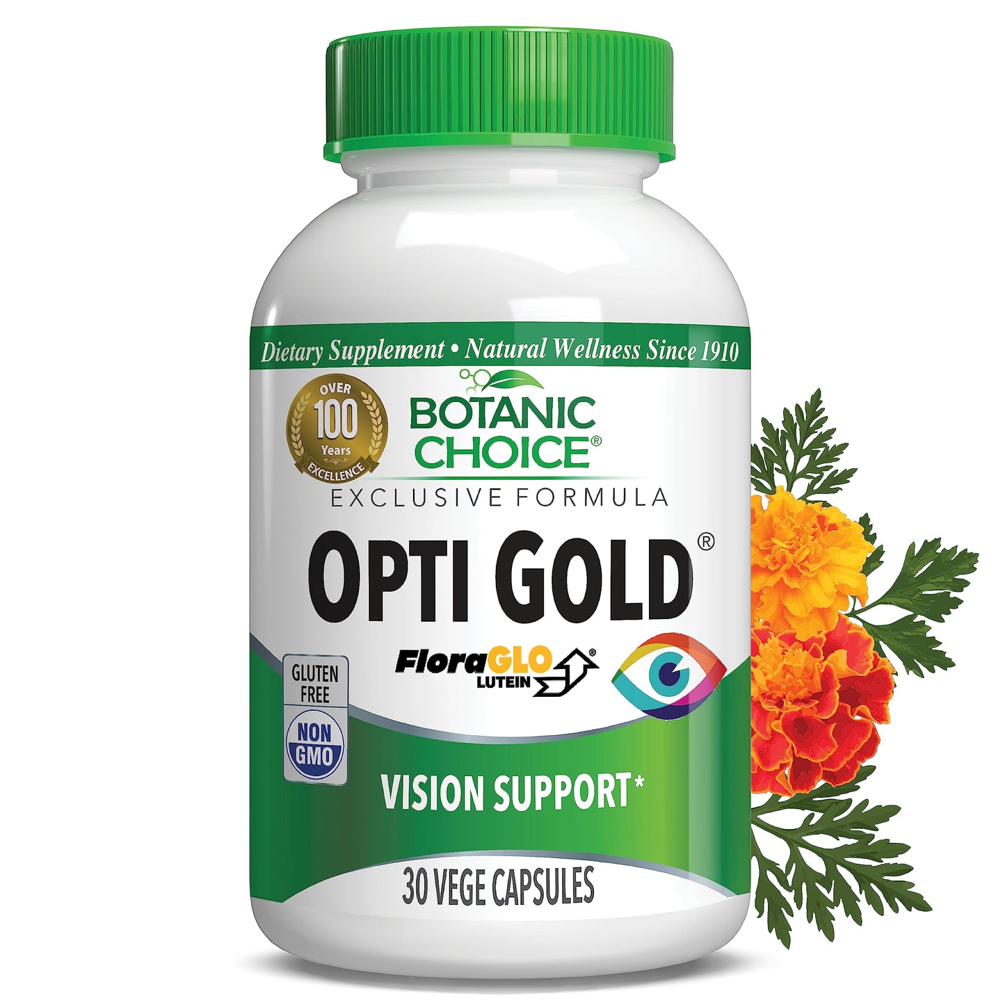 Botanic Choice Opti Gold Vision Eye Health Support Capsules 30 Count