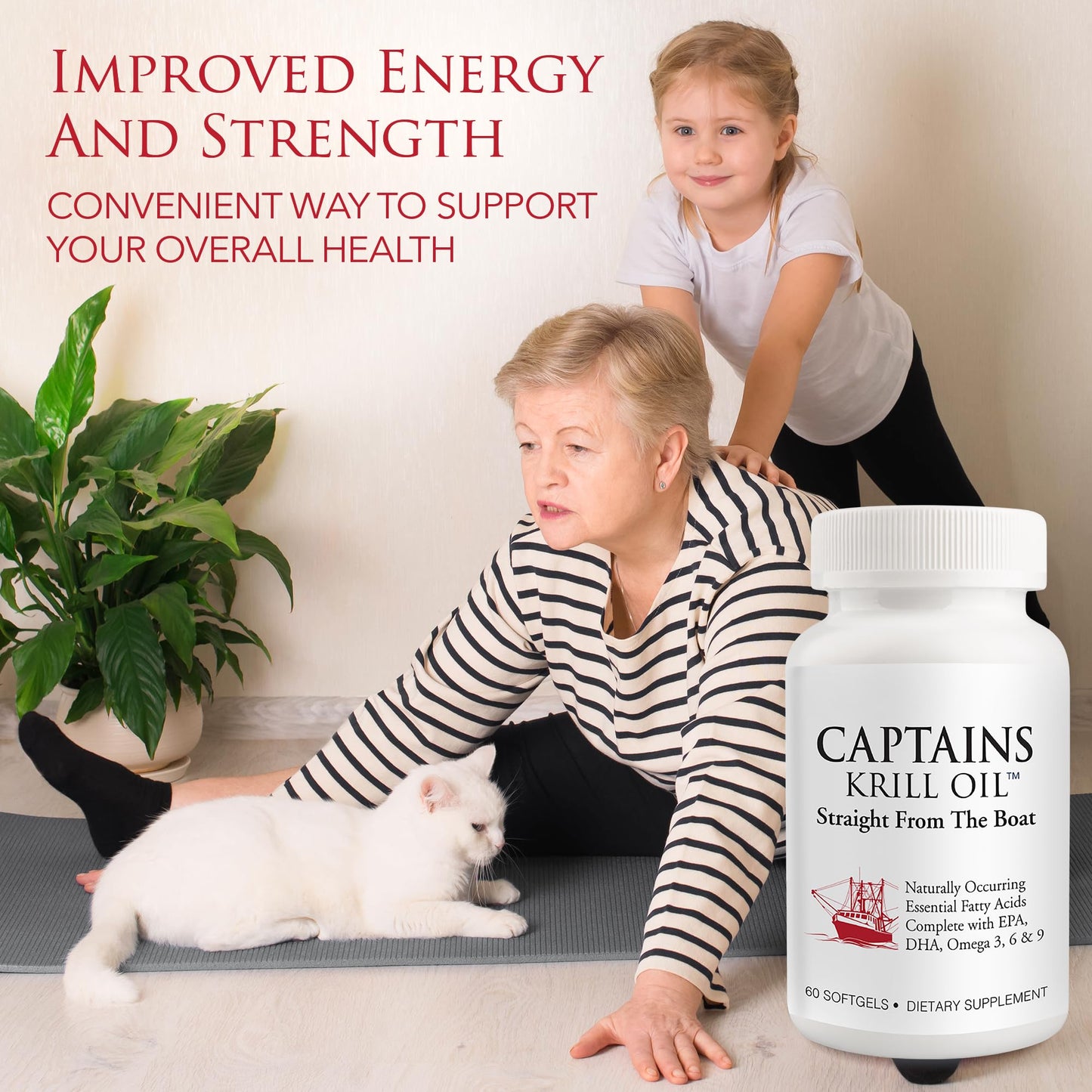 Captains Krill Oil Pure Antarctic Krill Oil TinyGels Softgel 60 Count