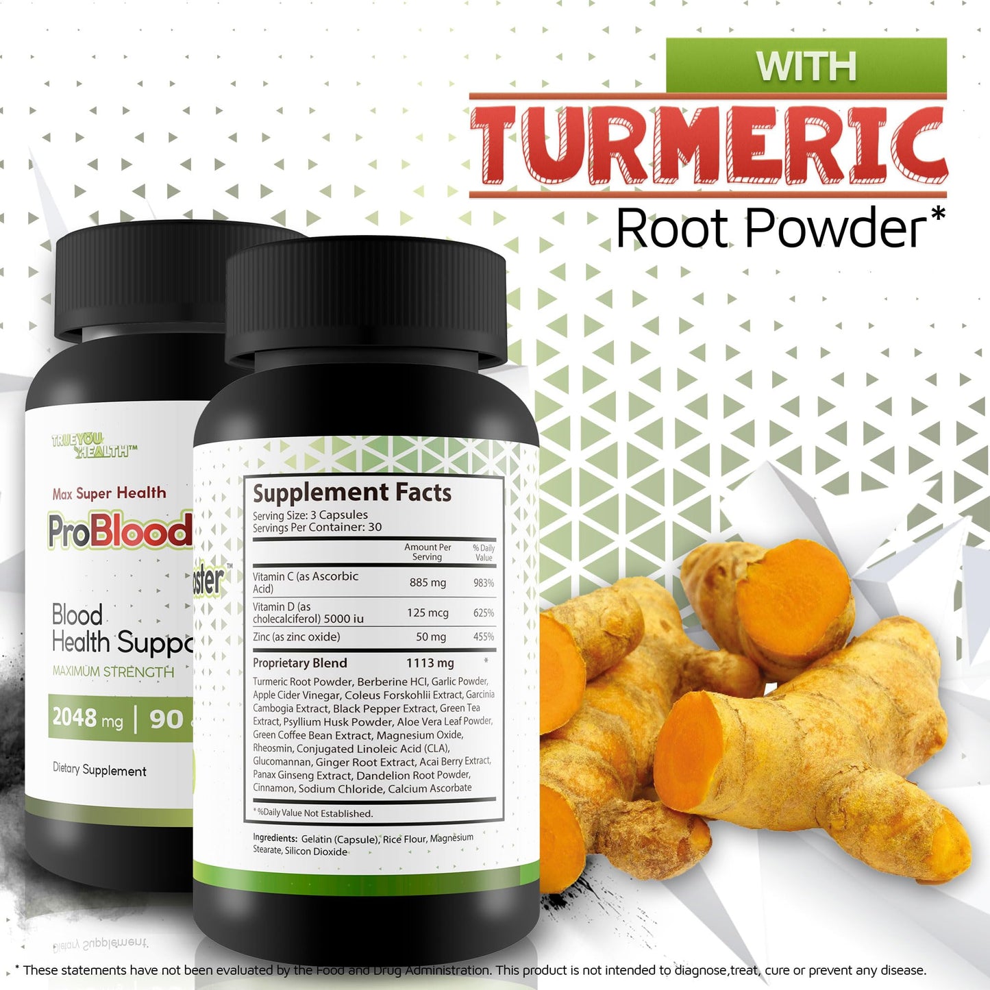 True You Health Max Super Health Pro Blood Booster Capsules 90 Count