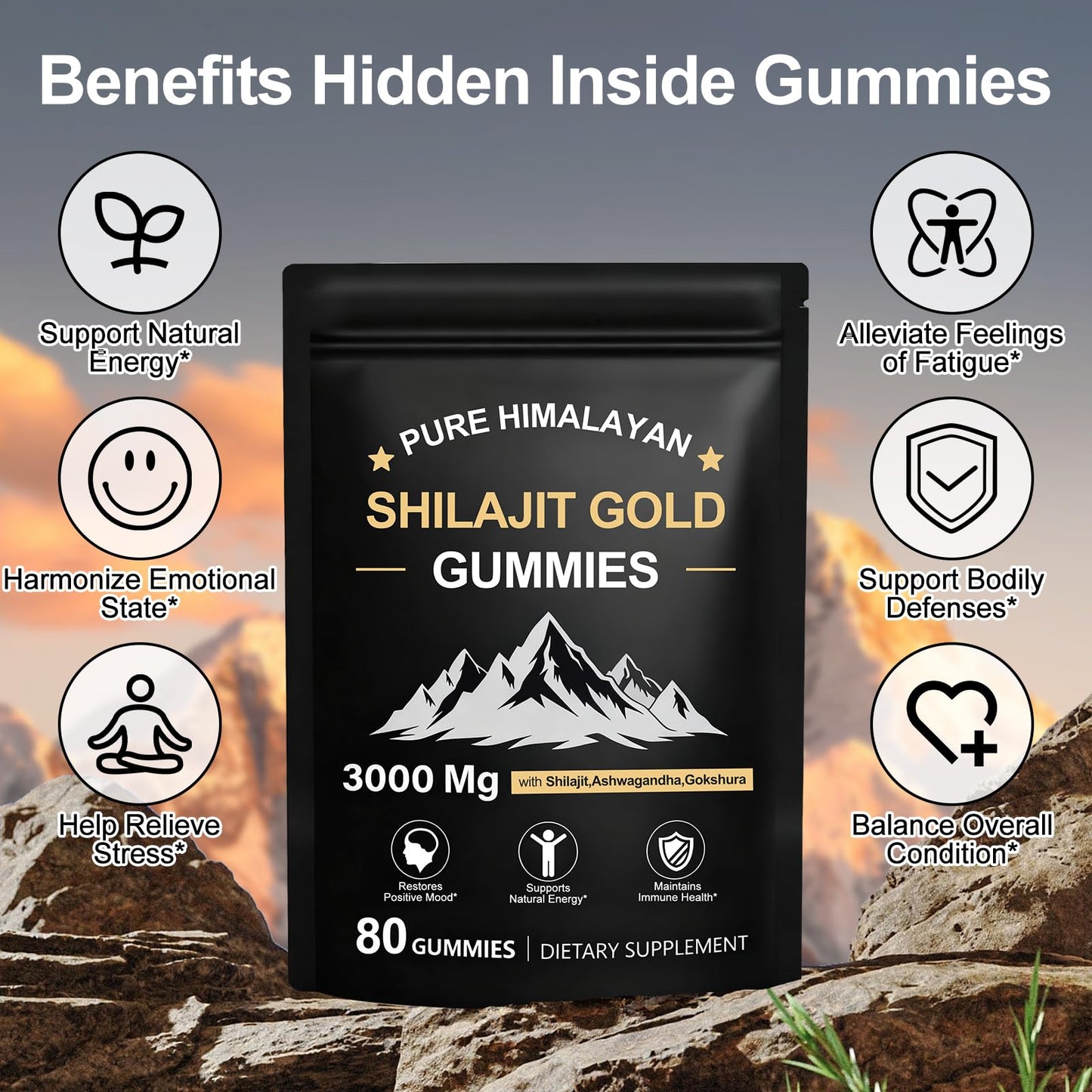 Glabrskise Shilajit Gummies Gummy 80