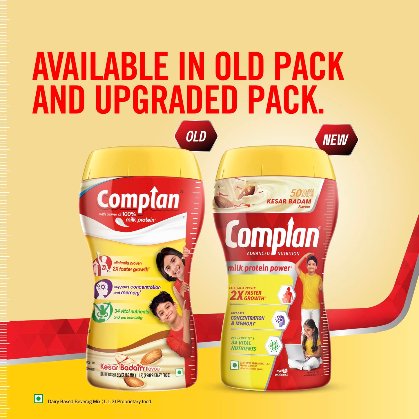 Complan Nutrition and Health Drink Kesar Badam Powder 17.64 Ounce