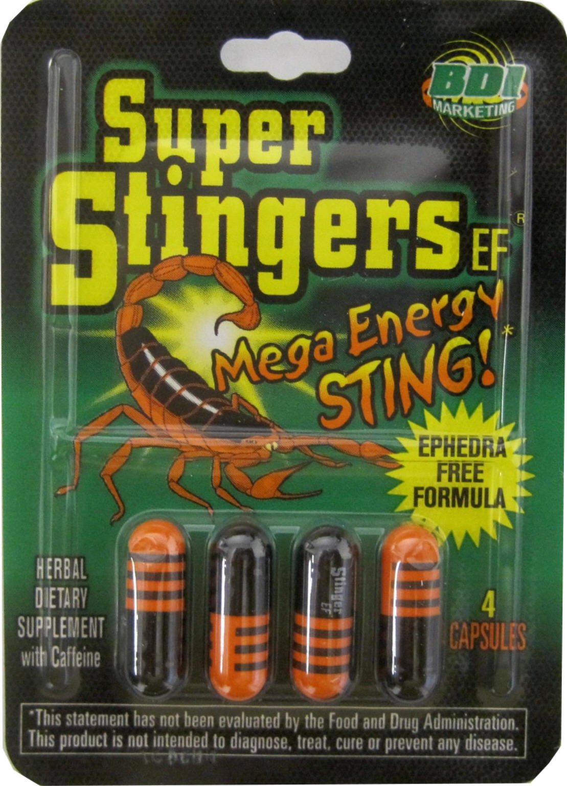 Super Stingers Mega Energy Sting EF, 24 Capsules
