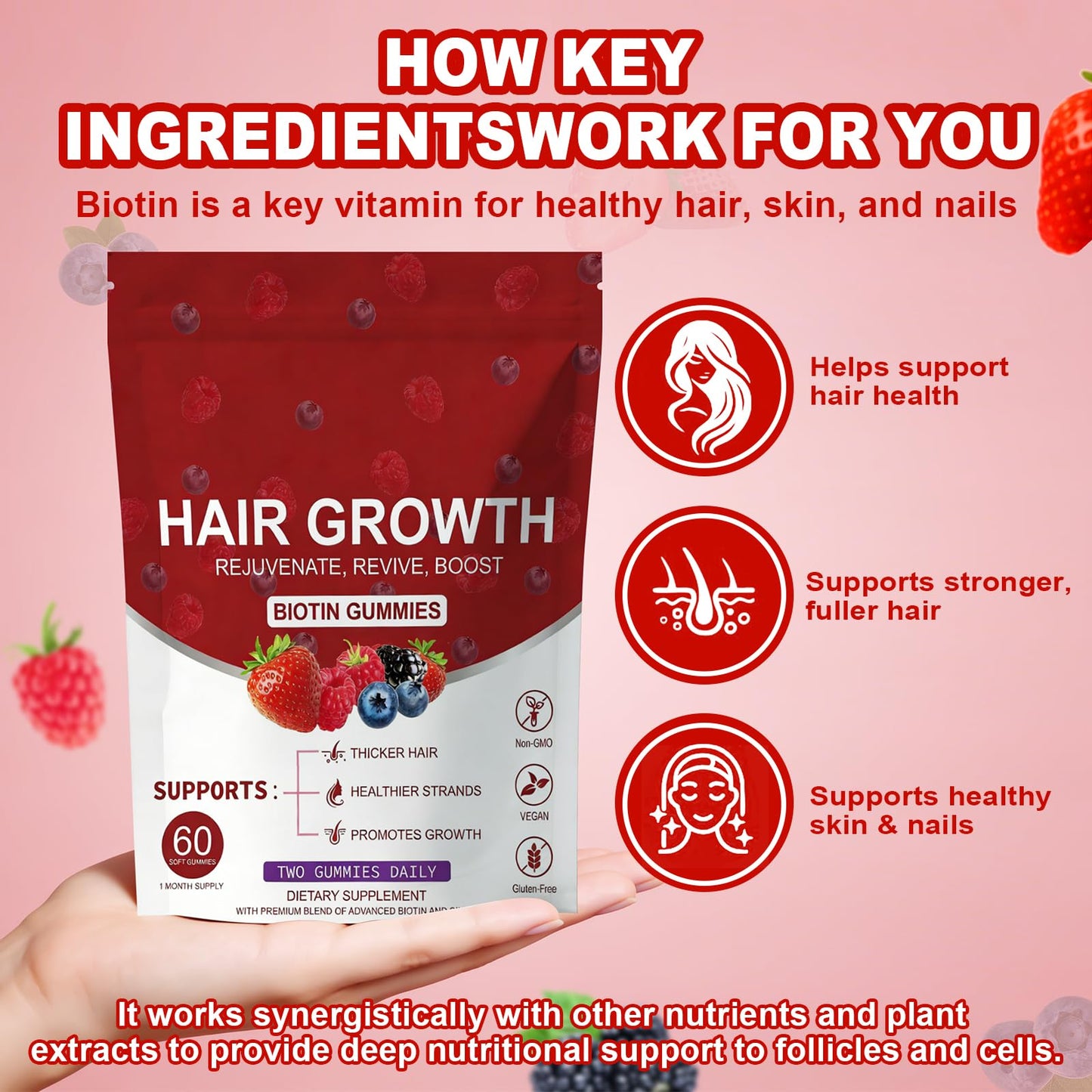 HDFREO Lumin Hair Growth 60 Capsules