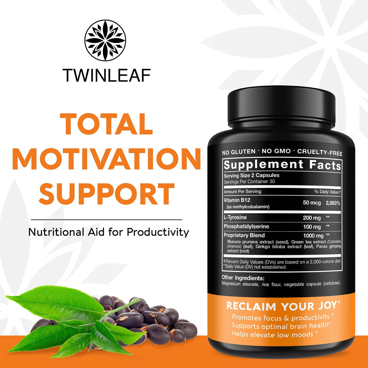 TWINLEAF NUTRITION Serotonin & Dopamine Support Bundle 120 Capsules