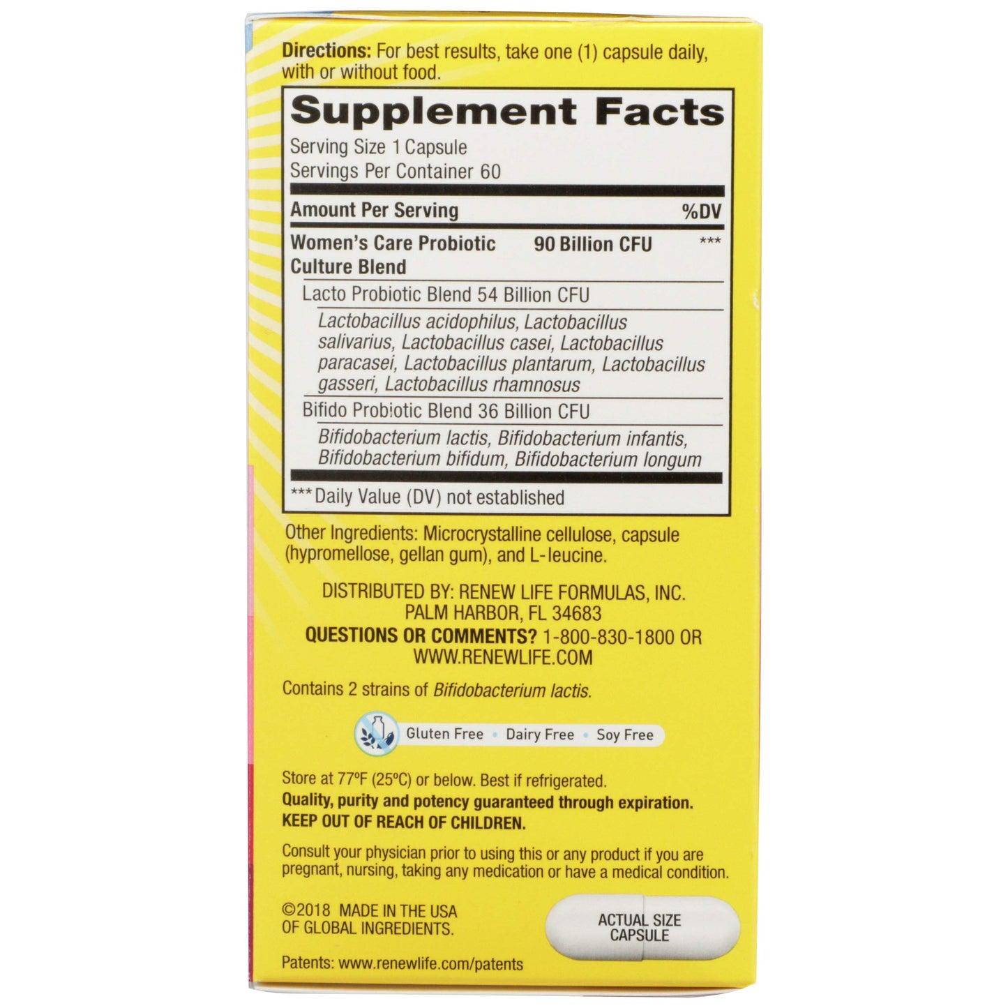 Renew Life Women's Probiotic Tablets, 60 Count