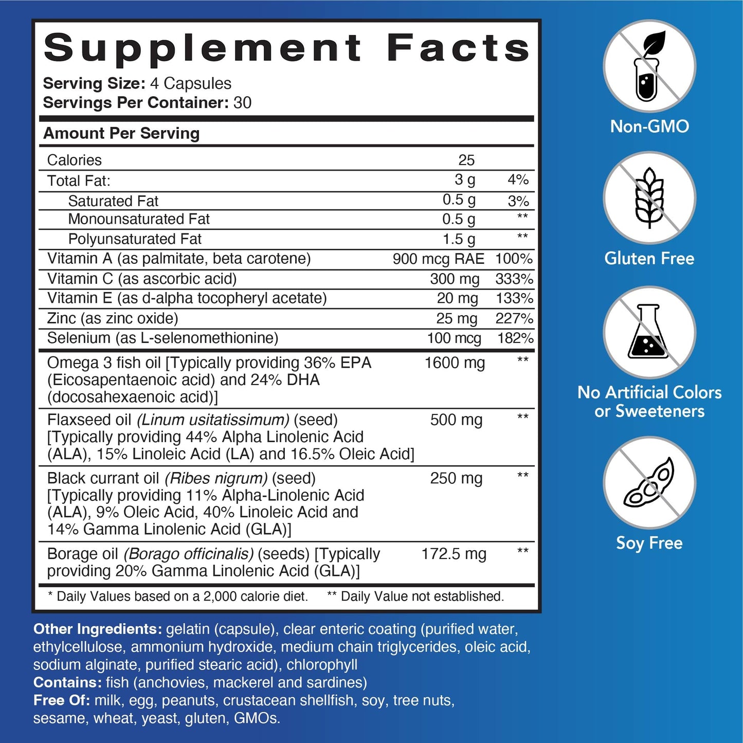 Patient One Dry Eye Care Capsules, 120 Count