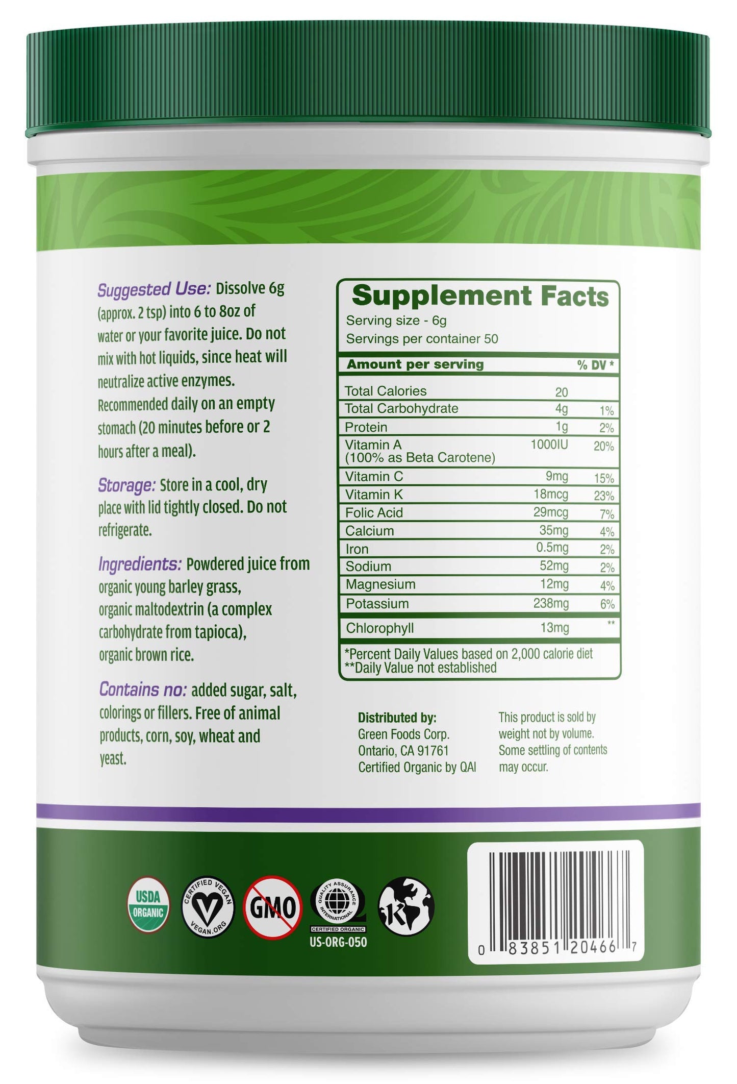 Green Foods Green Magma Powder 10.6 Ounce