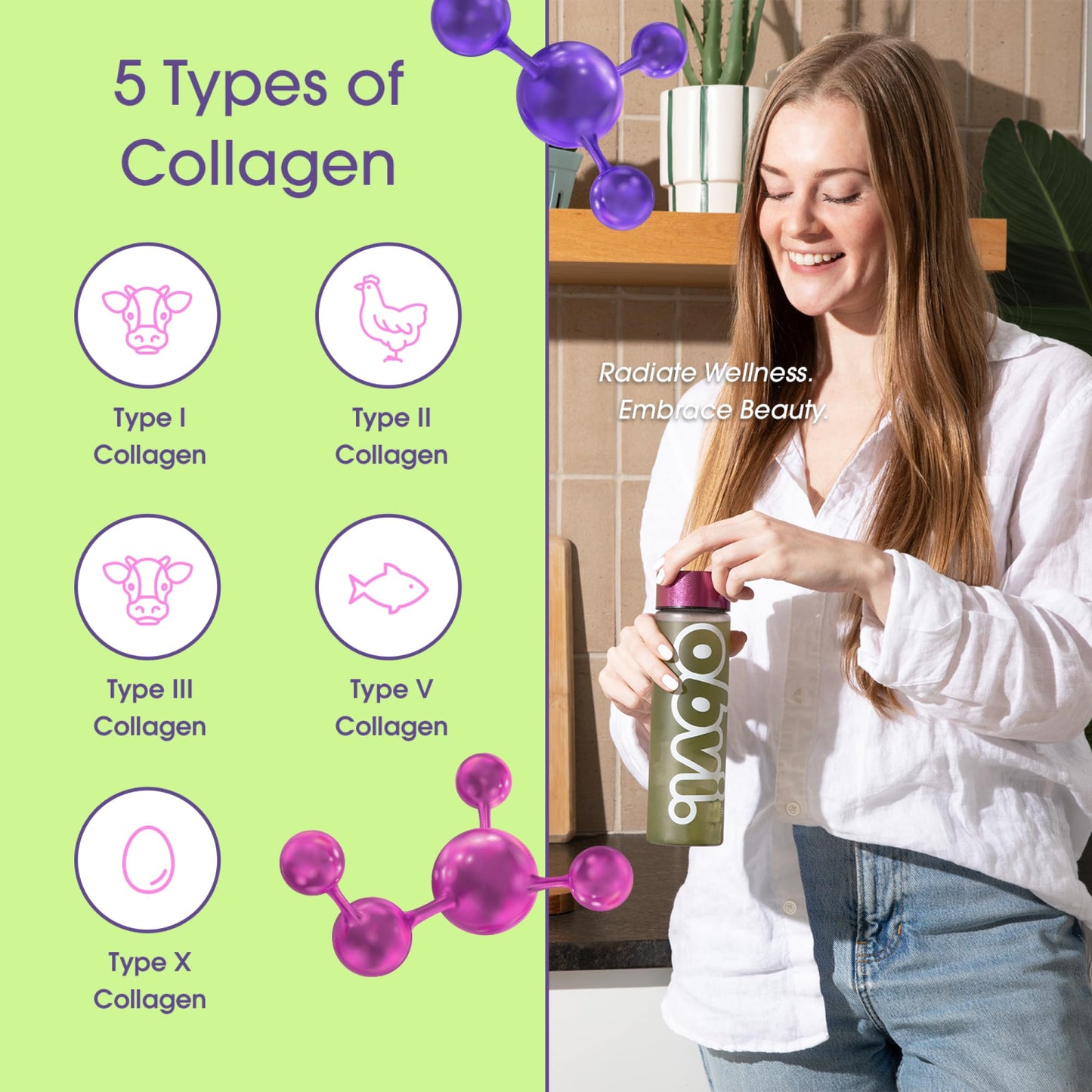 Obvi Collagen Greens Powder 8.9 Ounce (Pack of 1)