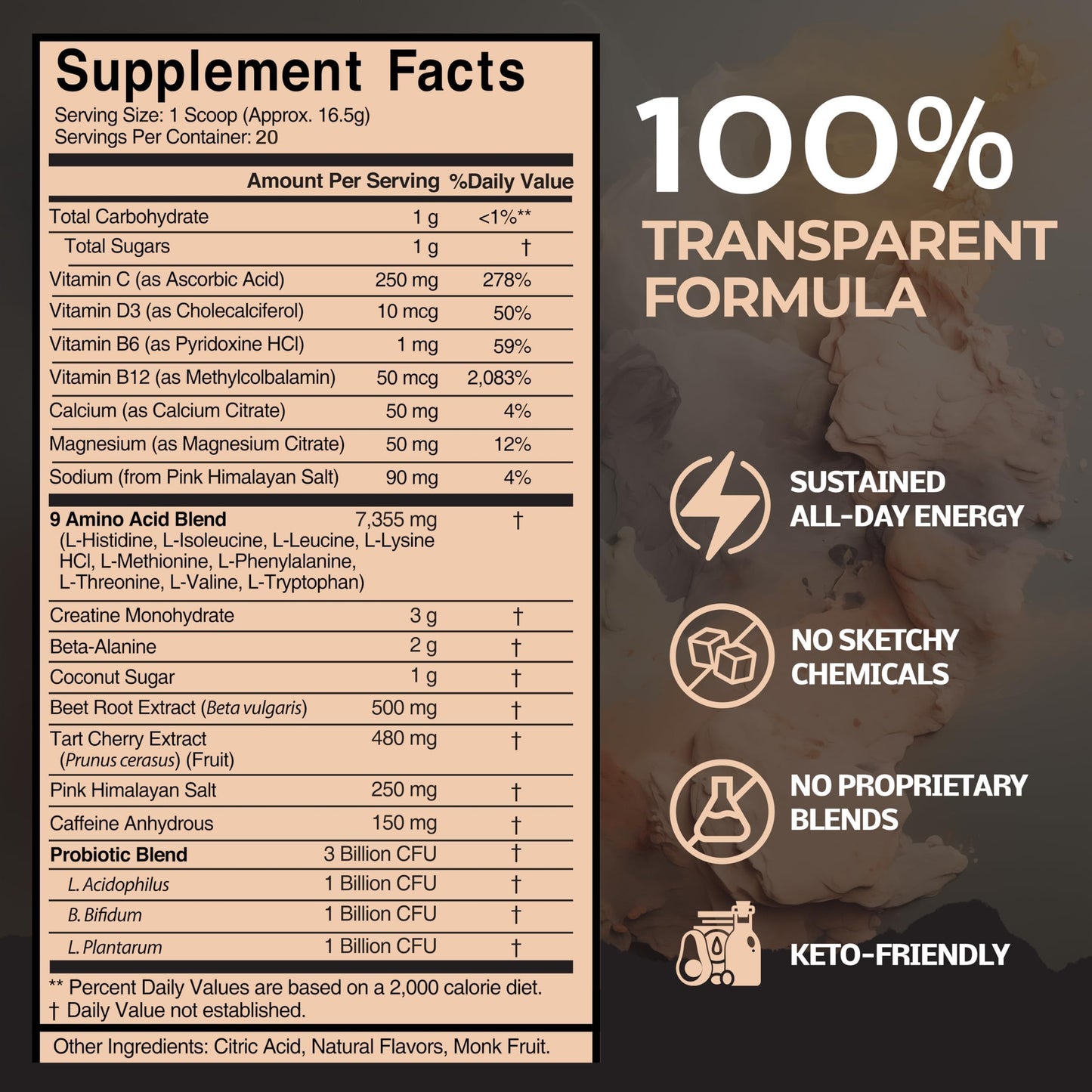 Antidote Clean Pre-Workout Powder Wild Blueberry 11.64 oz