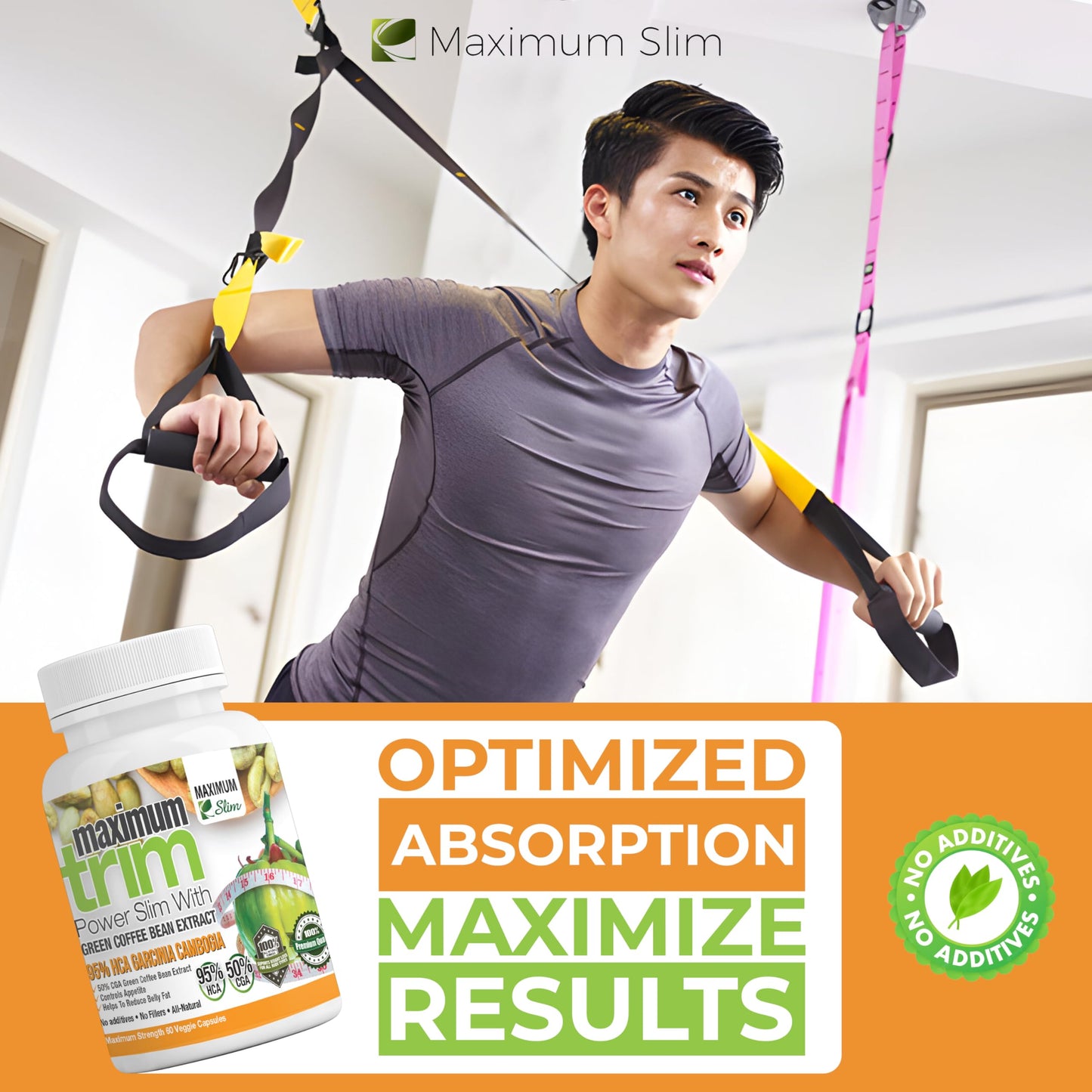 Maximum Slim Garcinia Cambogia with Green Coffee Bean Extract Capsule 1 Count