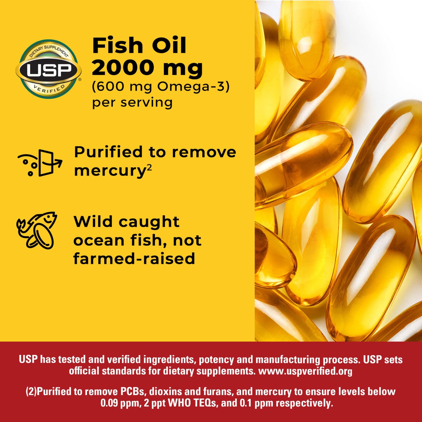 Nature Made Fish Oil Omega 3 Supplements 250 Softgels