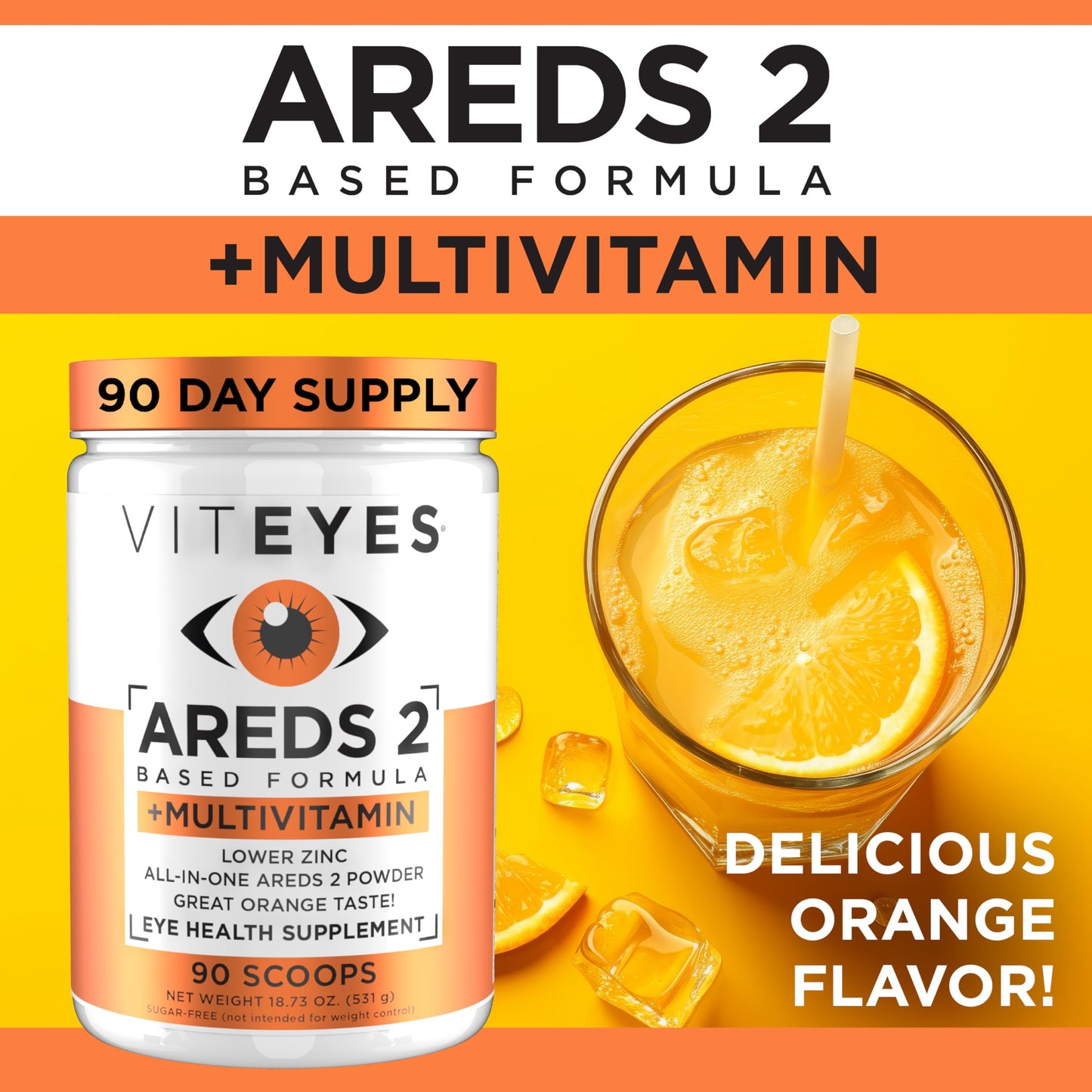 Viteyes AREDS 2 Powder + Multivitamin All-in-One 531 Scoops