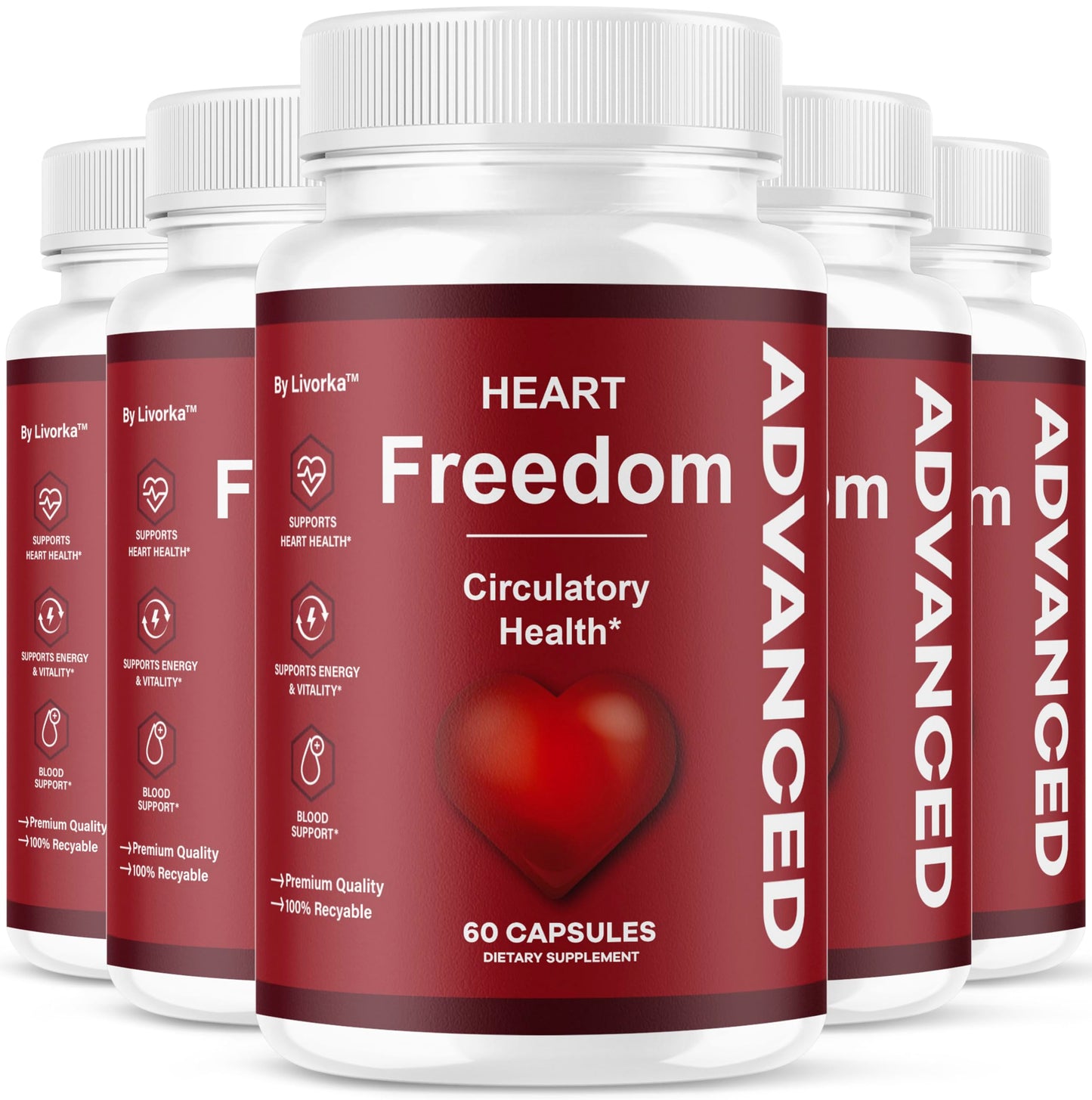 LIVORKA Heart Freedom Capsules, 300 Capsules