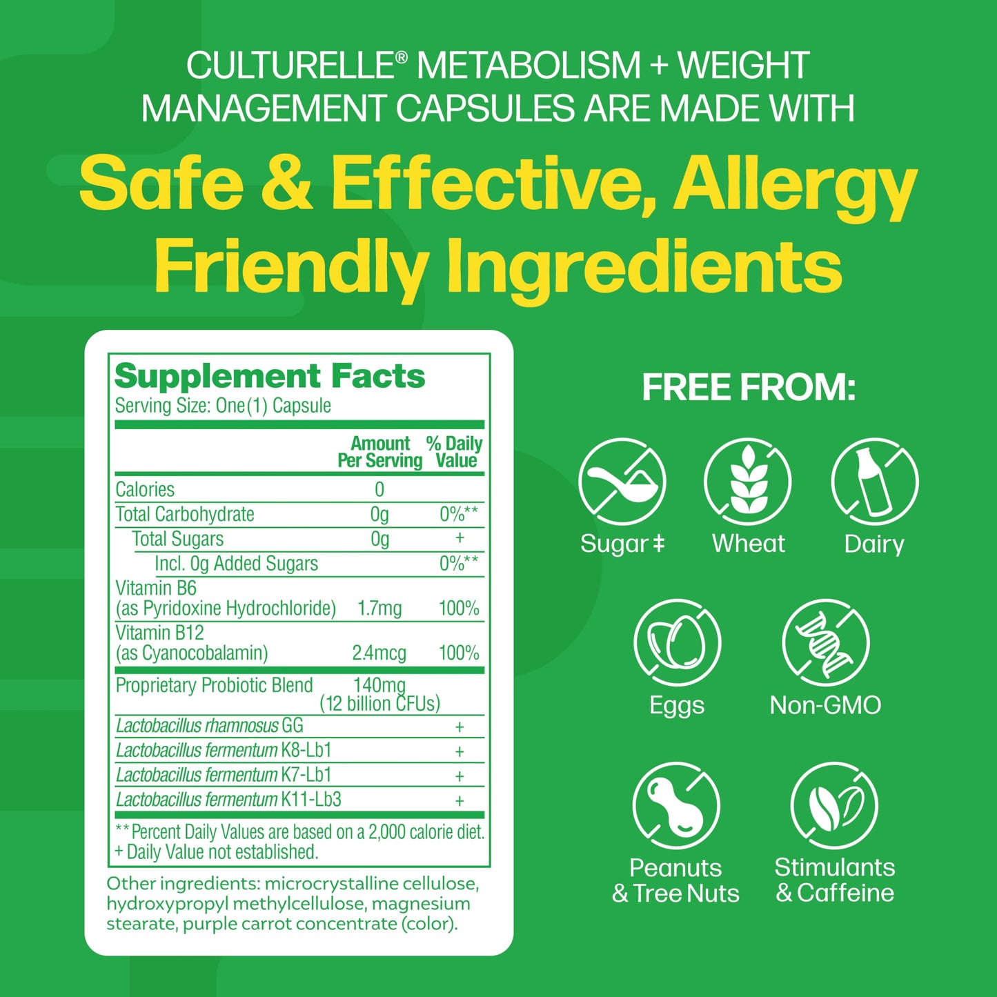 Culturelle Metabolism + Weight Management with SlimBiotics Probiotic Capsules, 30 Count
