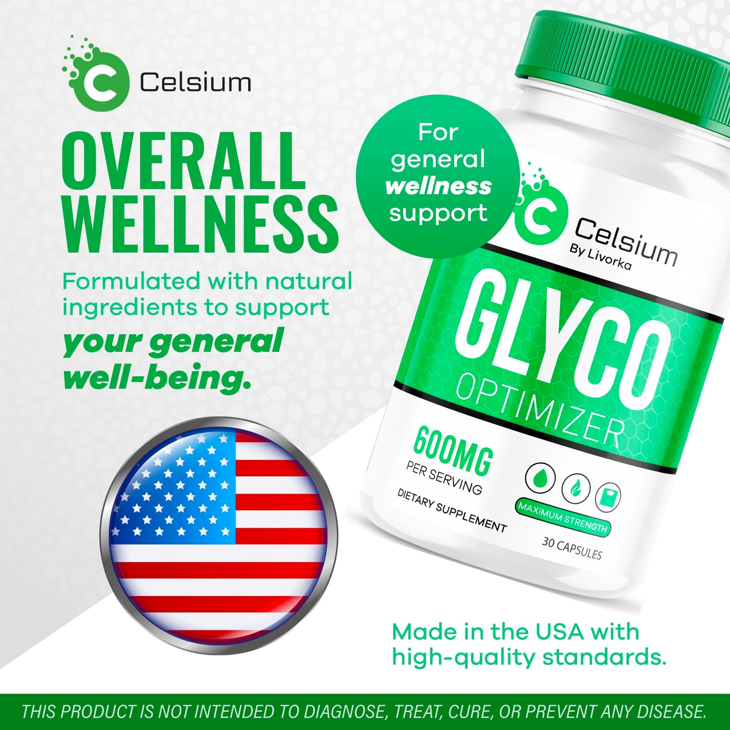 LIVORKA Celsium Glyco Optimizer Capsules, 60 Capsules
