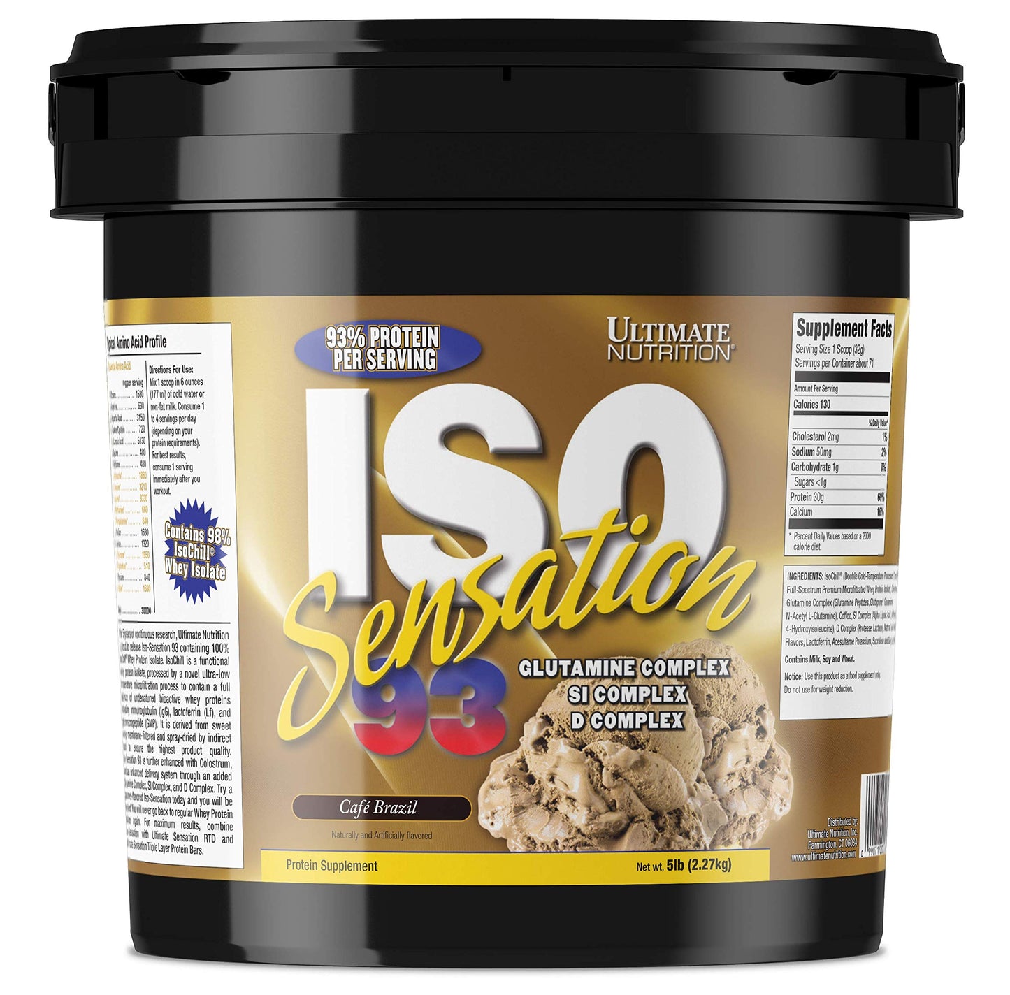 Ultimate Nutrition ISO Sensation 93 Whey Isolate Powder 80 Servings