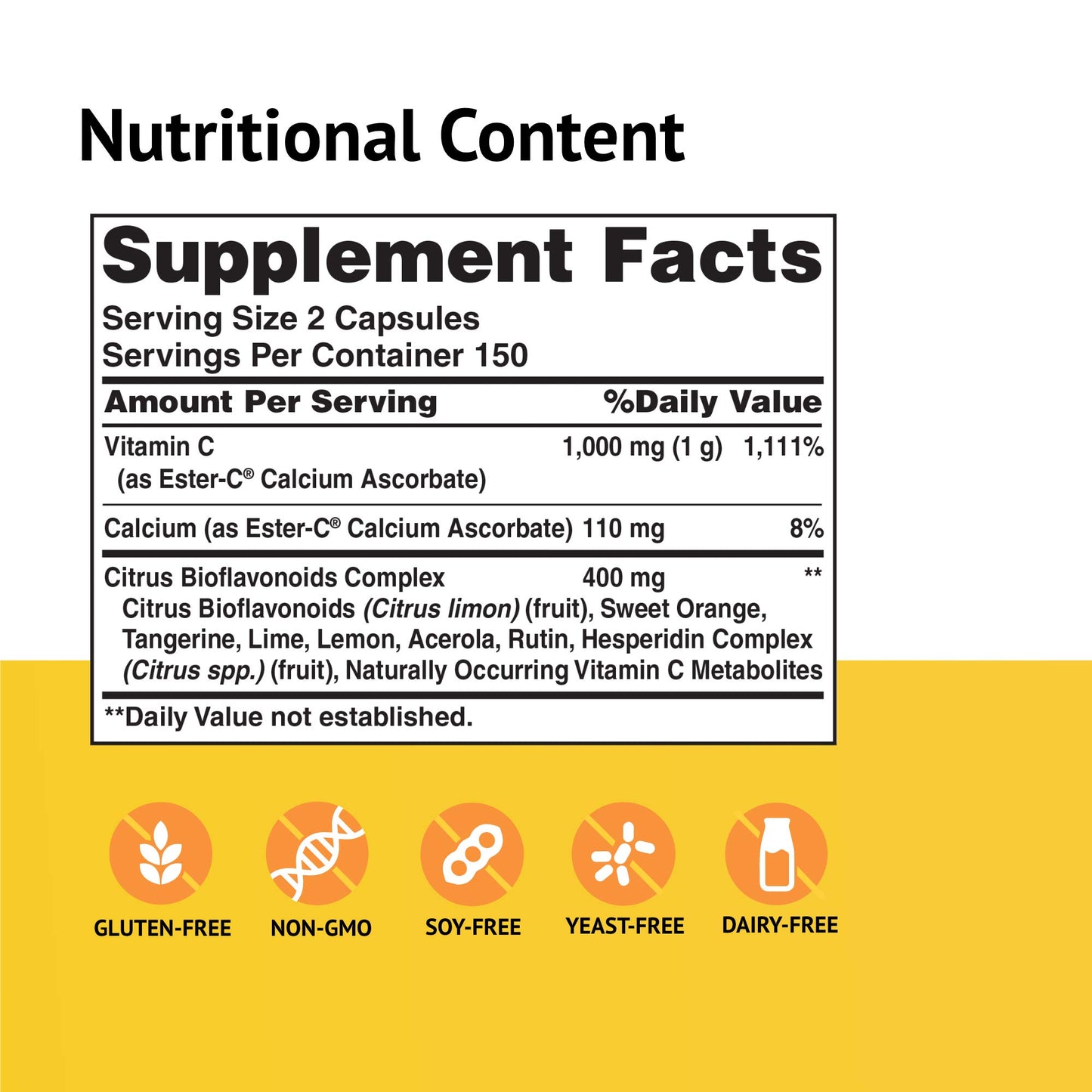 American Health Ester-C 500 mg with Citrus Bioflavonoids, 300 Capsules