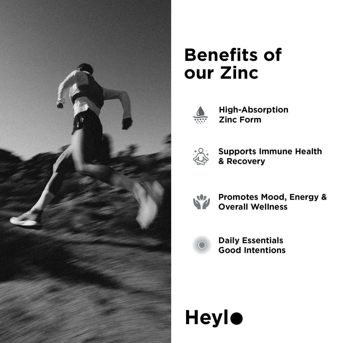 Heylo Health Zinc Picolinate 30 mg, 60 Capsules