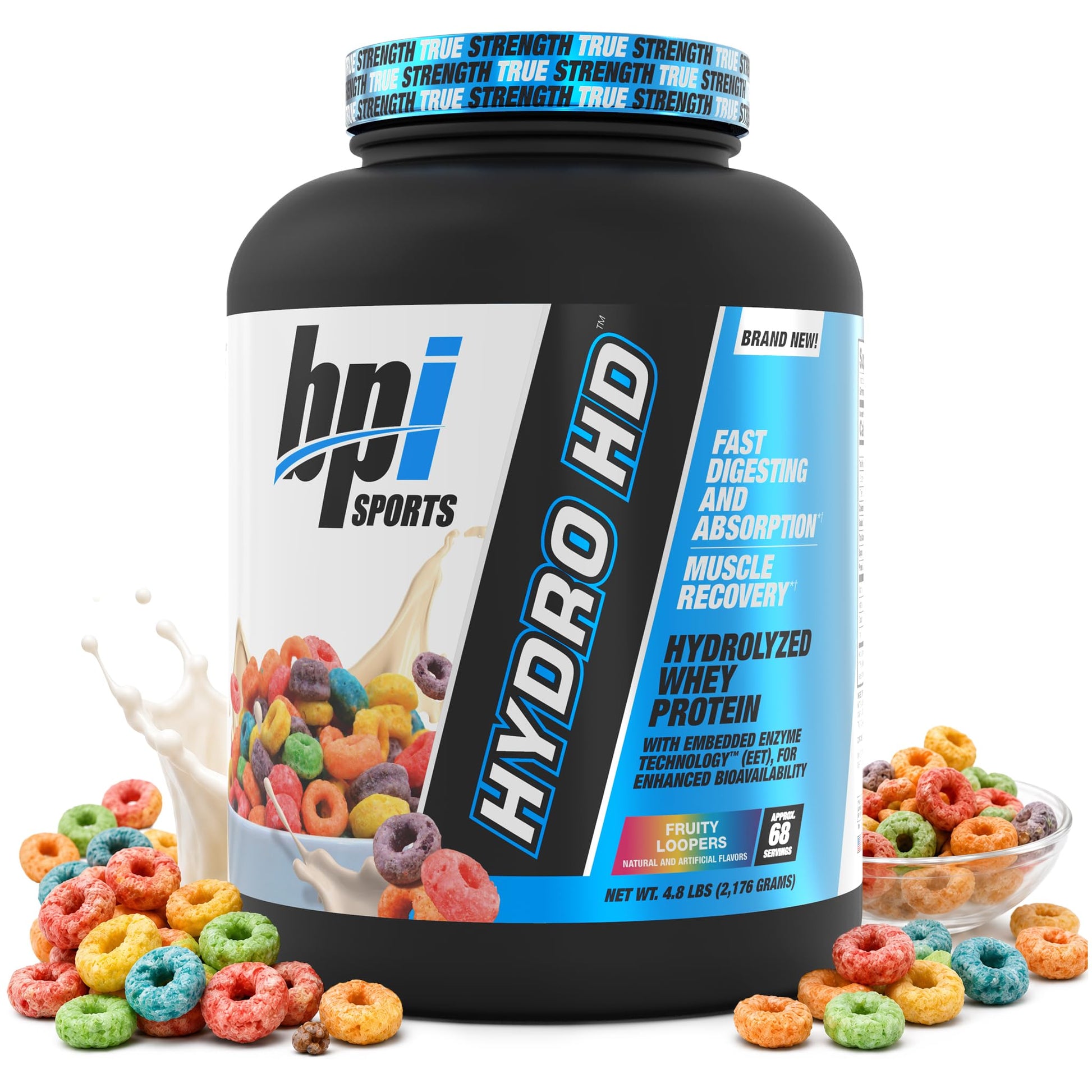 BPI Sports Hydro HD Whey Protein Powder, Fruity Loopers, 31 Servings