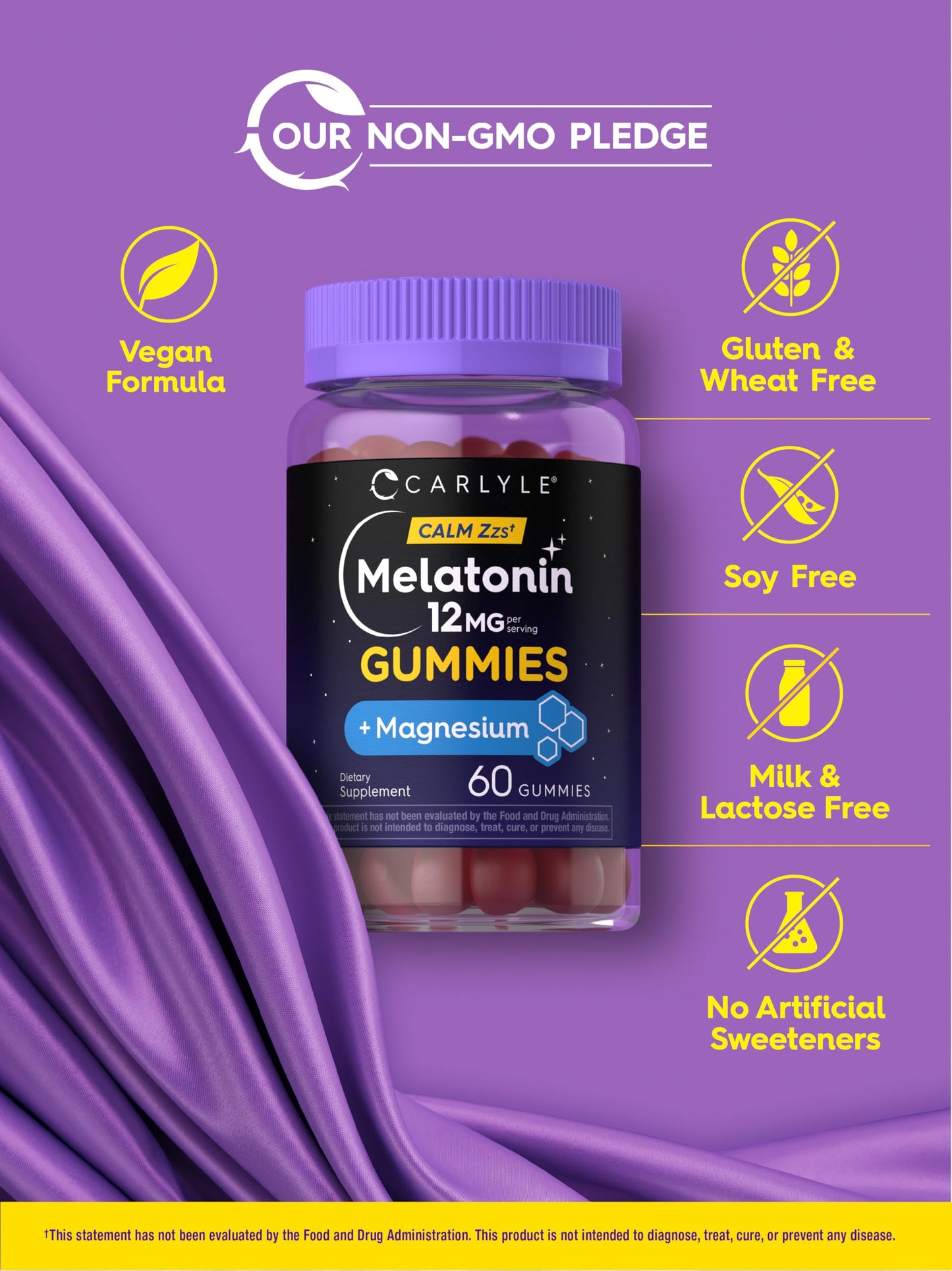 Carlyle Melatonin 12mg Gummies 60 Count
