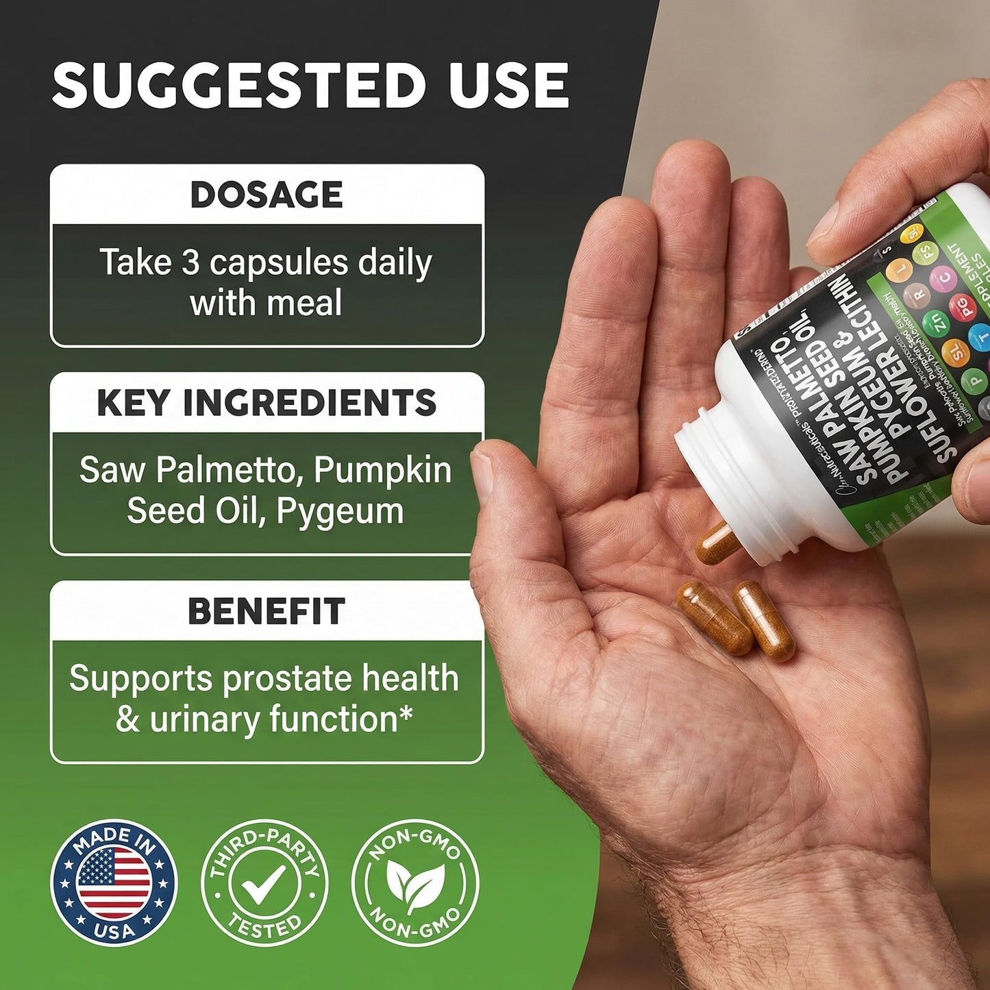 Clean Nutraceuticals Saw Palmetto Prostate Support Capsules 90 Count