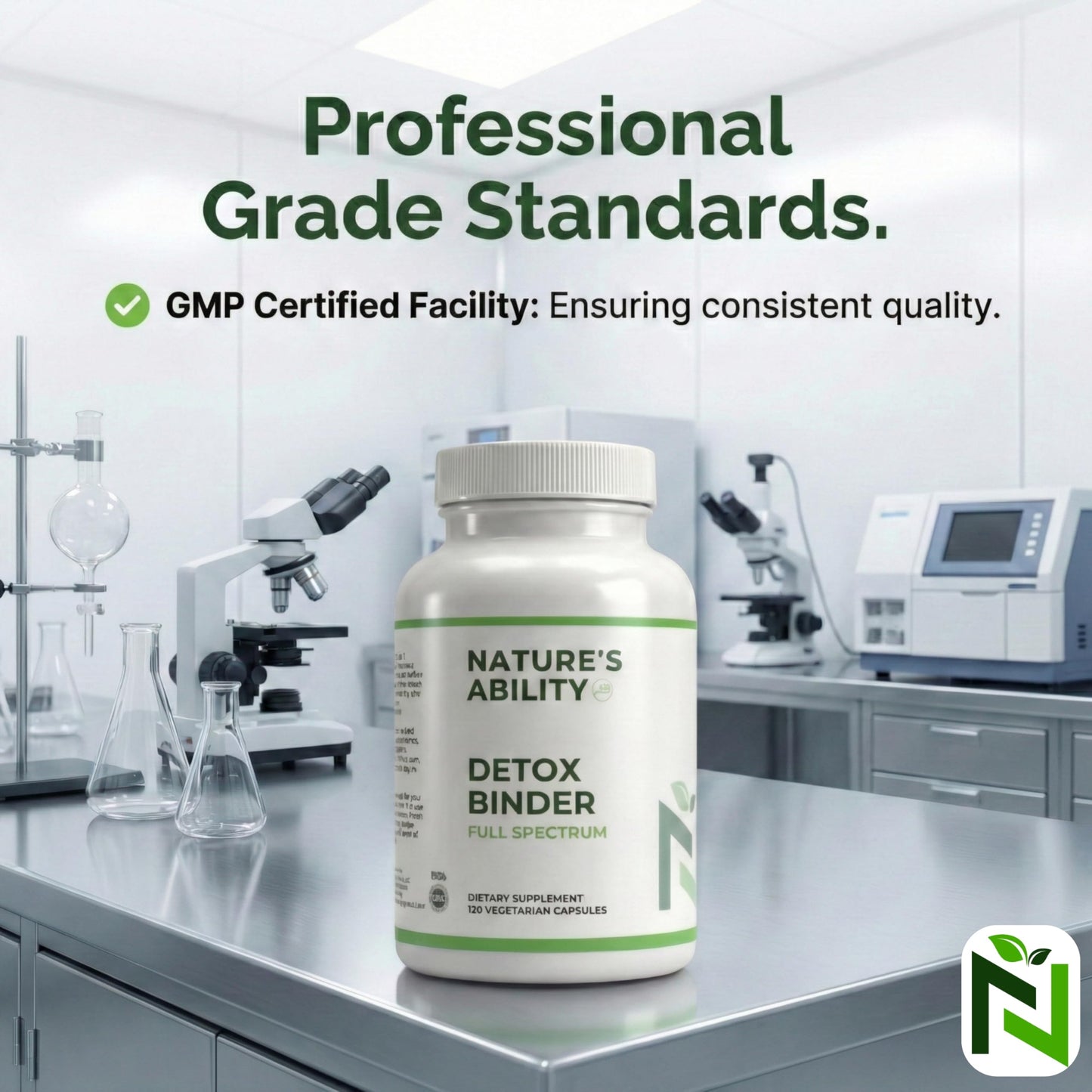 NATURE'S ABILITY Detox Binder Full Spectrum 120 Capsules