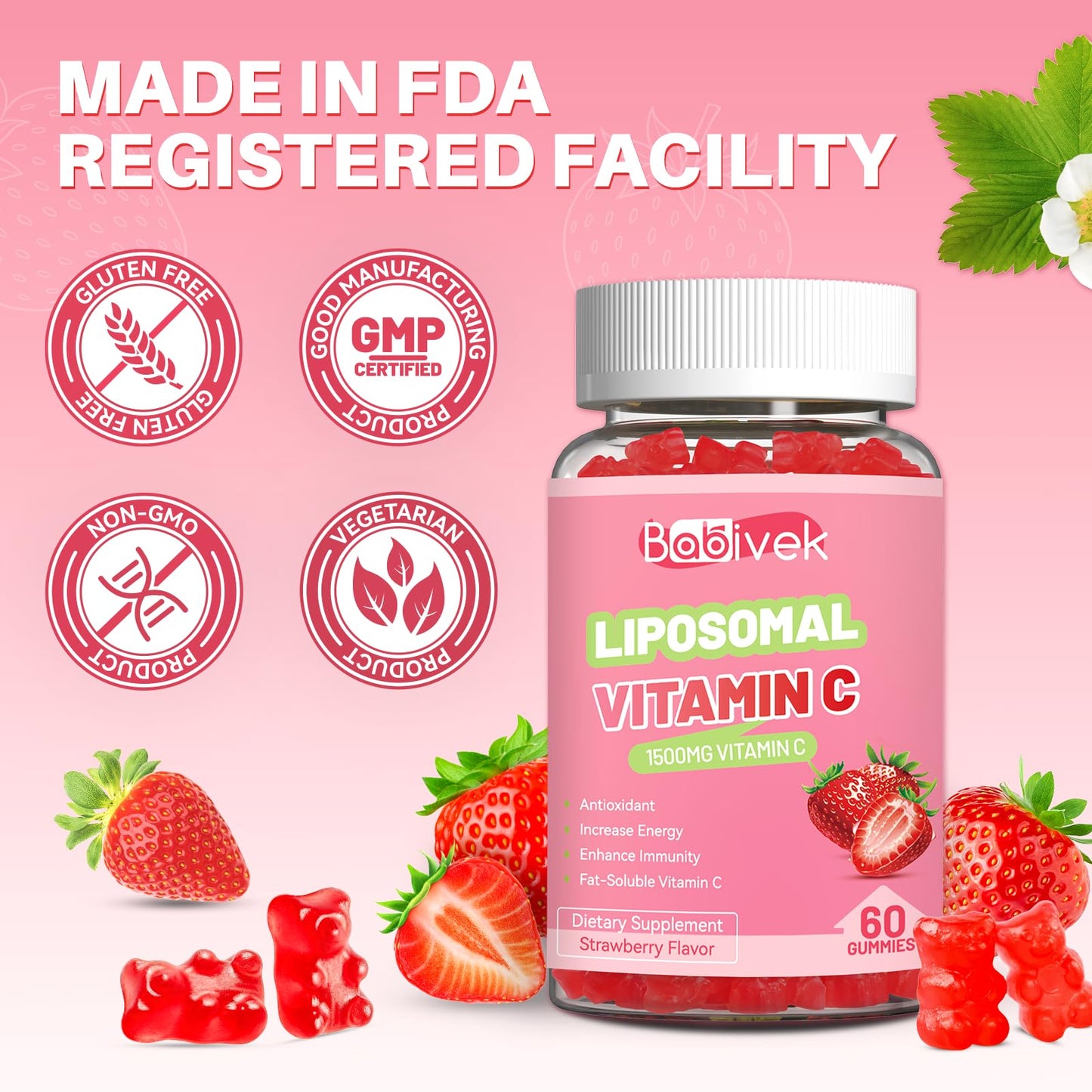 Babivek Liposomal Vitamin C 1000mg Capsule 1
